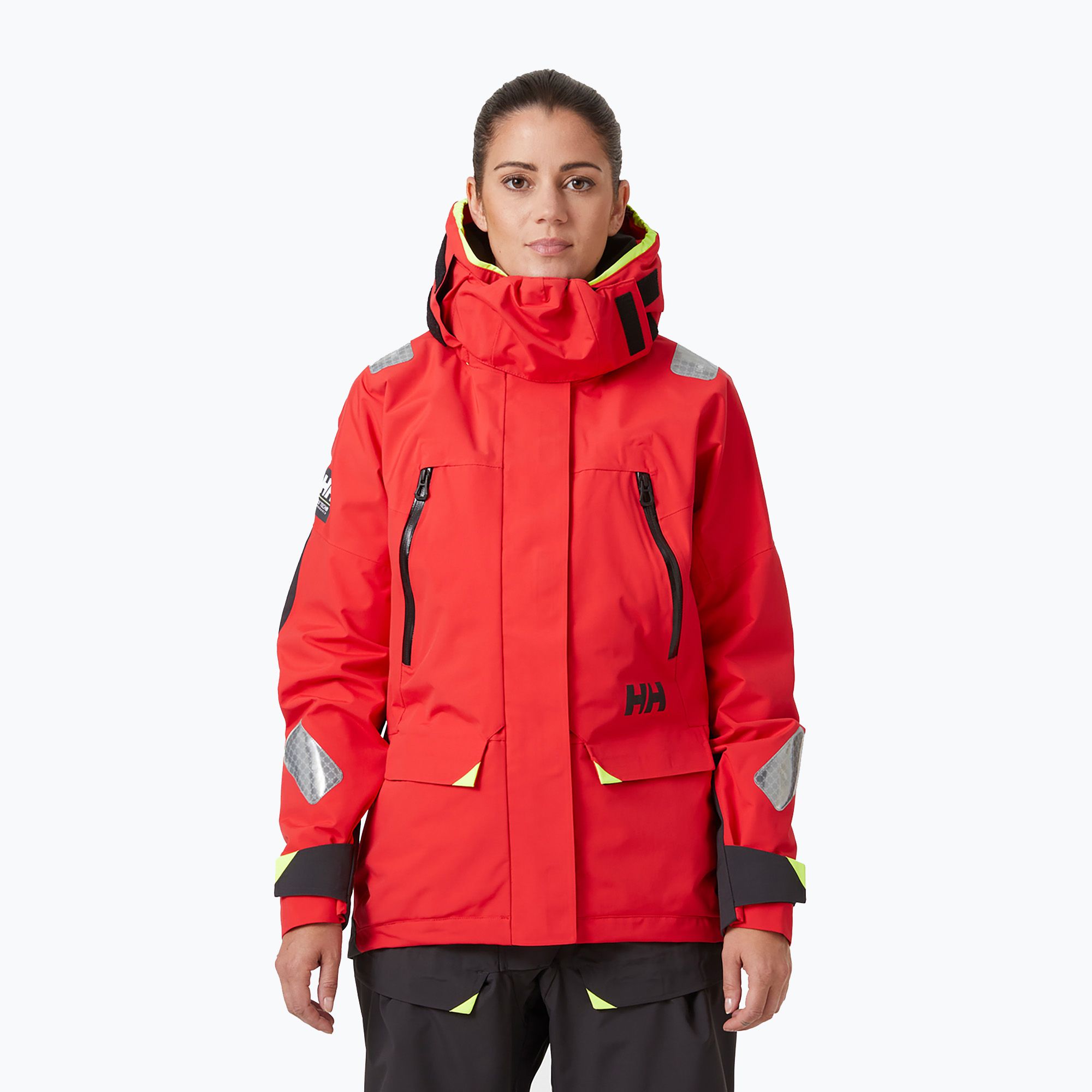 Kurtka żeglarska damska Helly Hansen Skagen Offshore alert red 