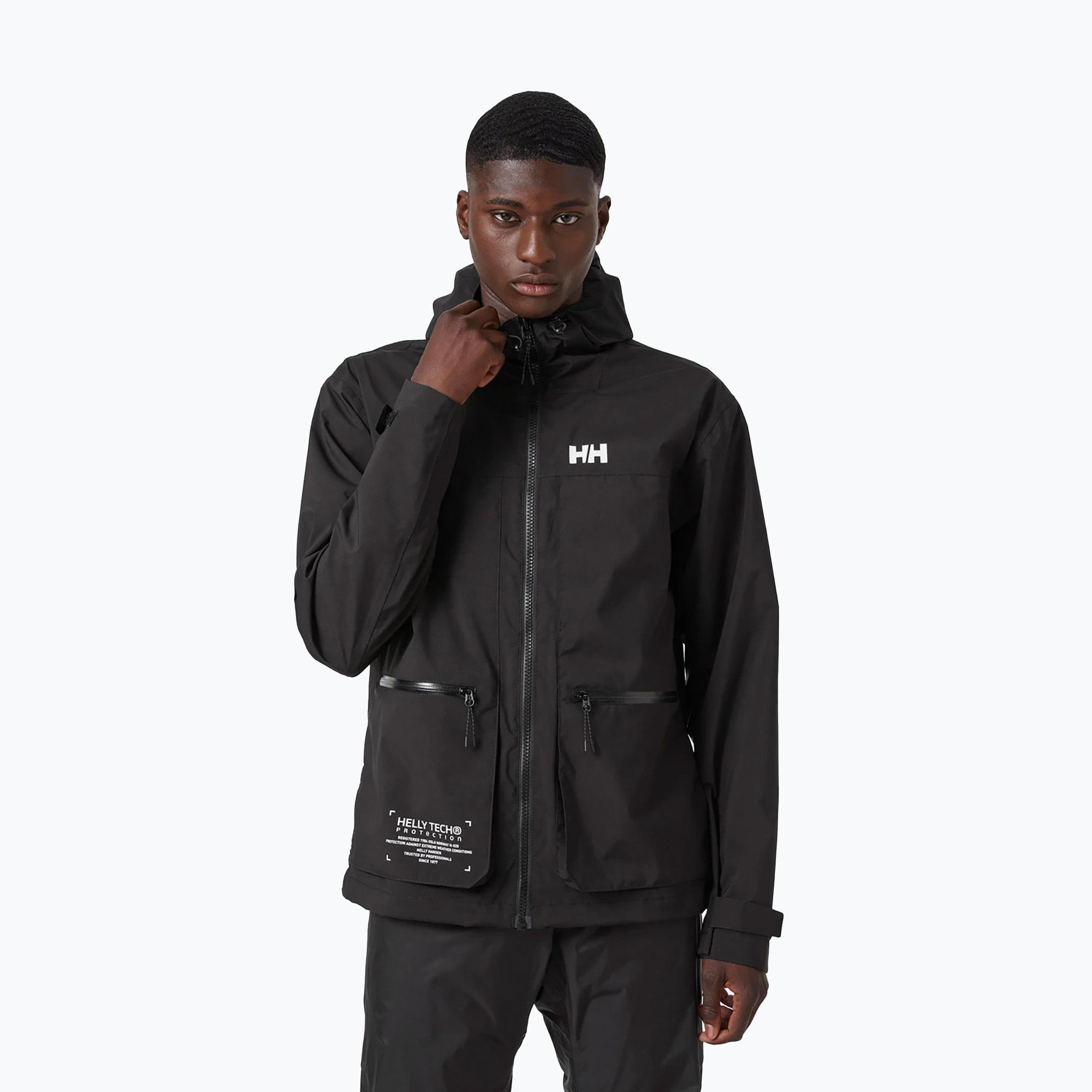 Kurtka przeciwdeszczowa męska Helly Hansen Move Hooded Rain black 