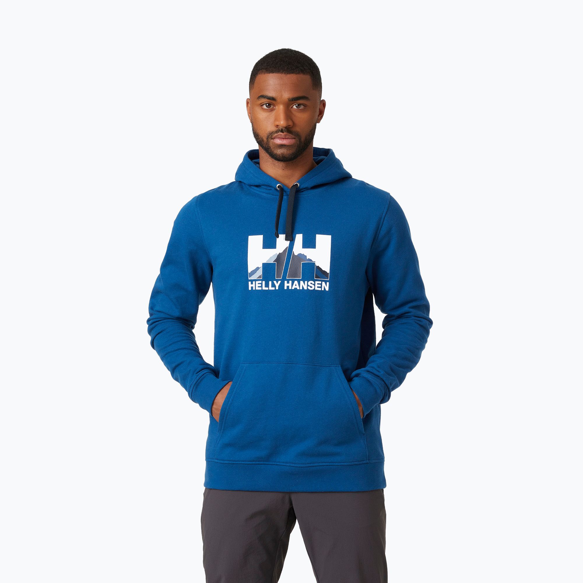 Bluza męska Helly Hansen Nord Graphic Pull Over Hoodie deep fjord/606 