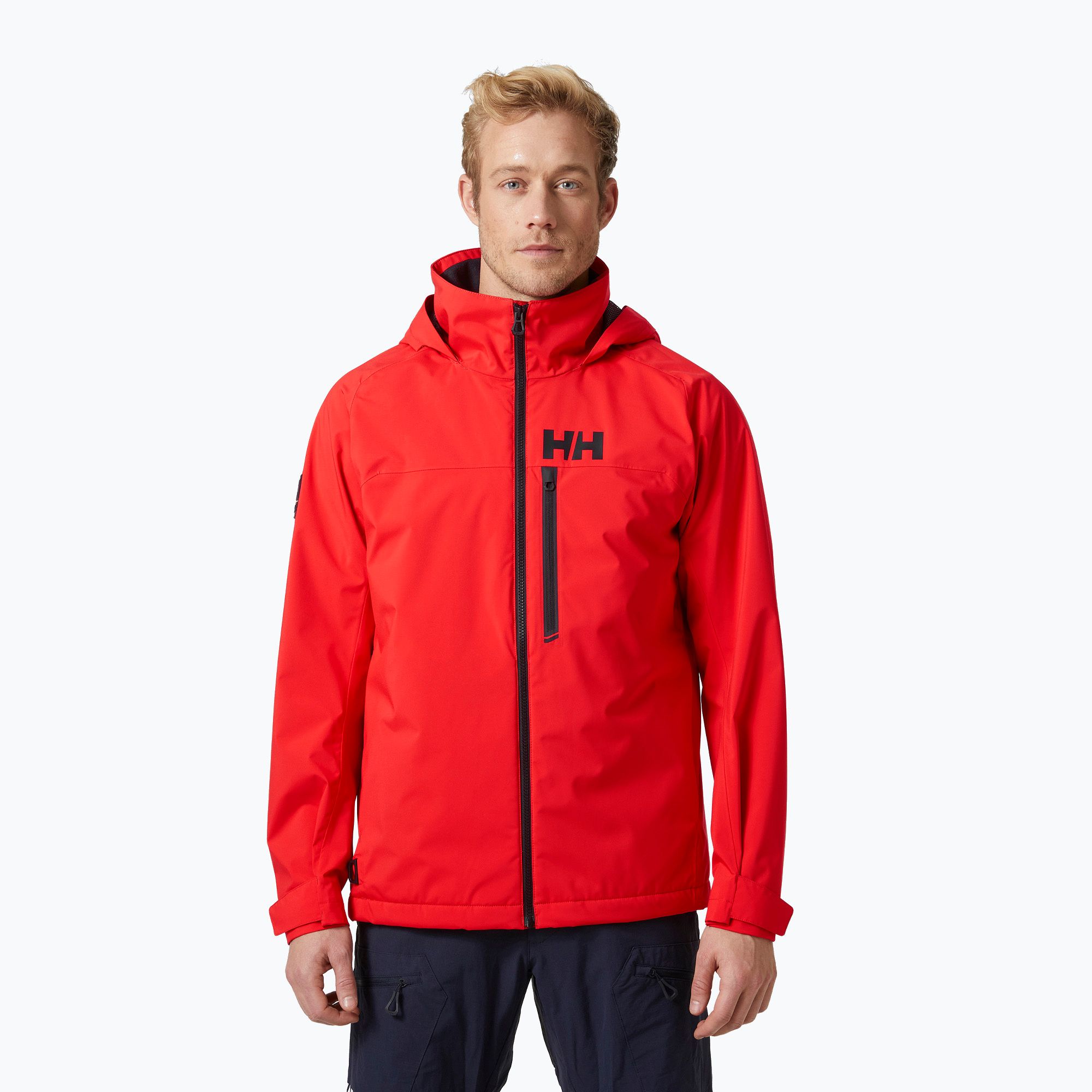 Kurtka żeglarska męska Helly Hansen Hp Racing Lifaloft Hooded alert red 