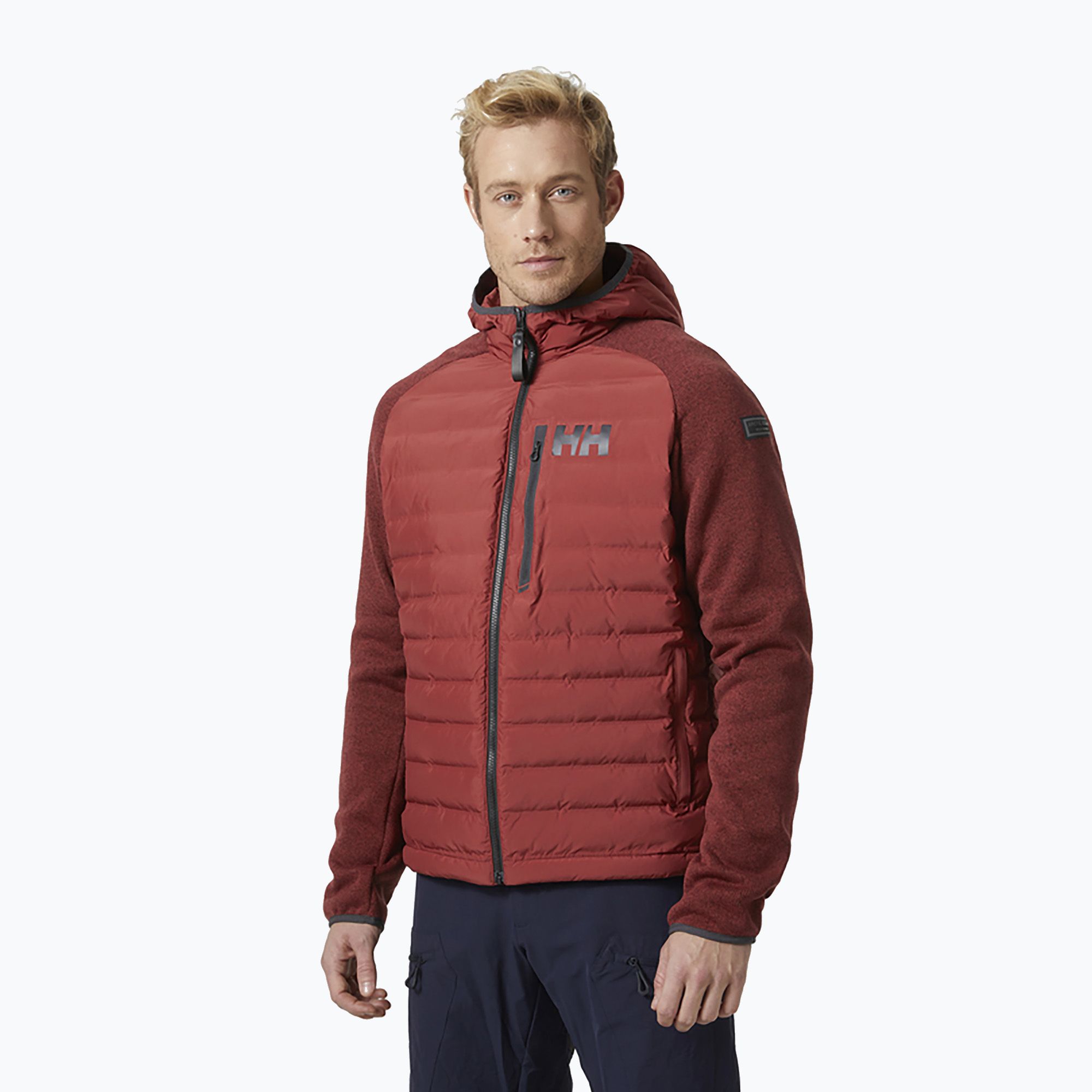 Kurtka żeglarska męska Helly Hansen Arctic Ocean Hybrid Insulator oxblood 