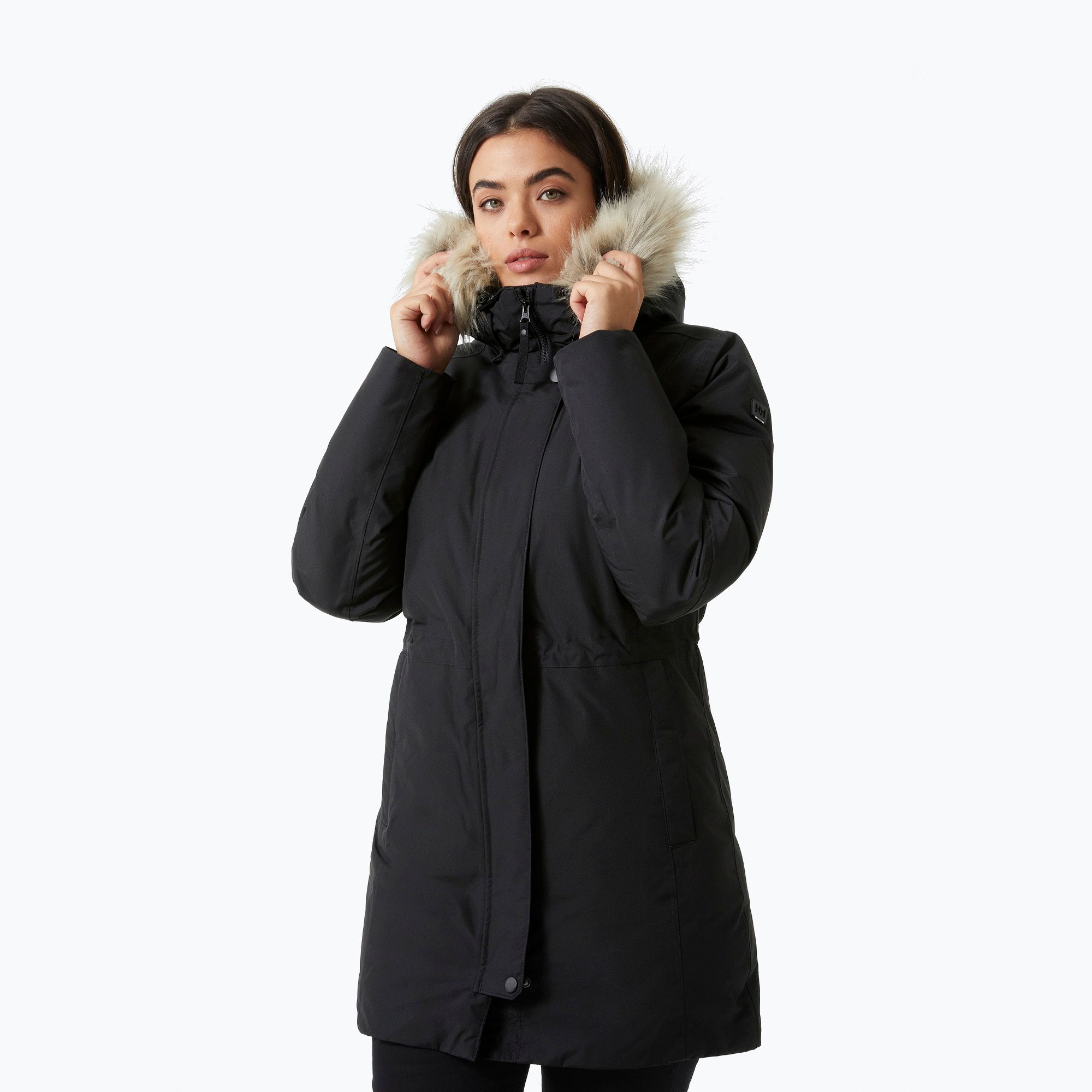 Płaszcz puchowy damski Helly Hansen Senja Parka black 