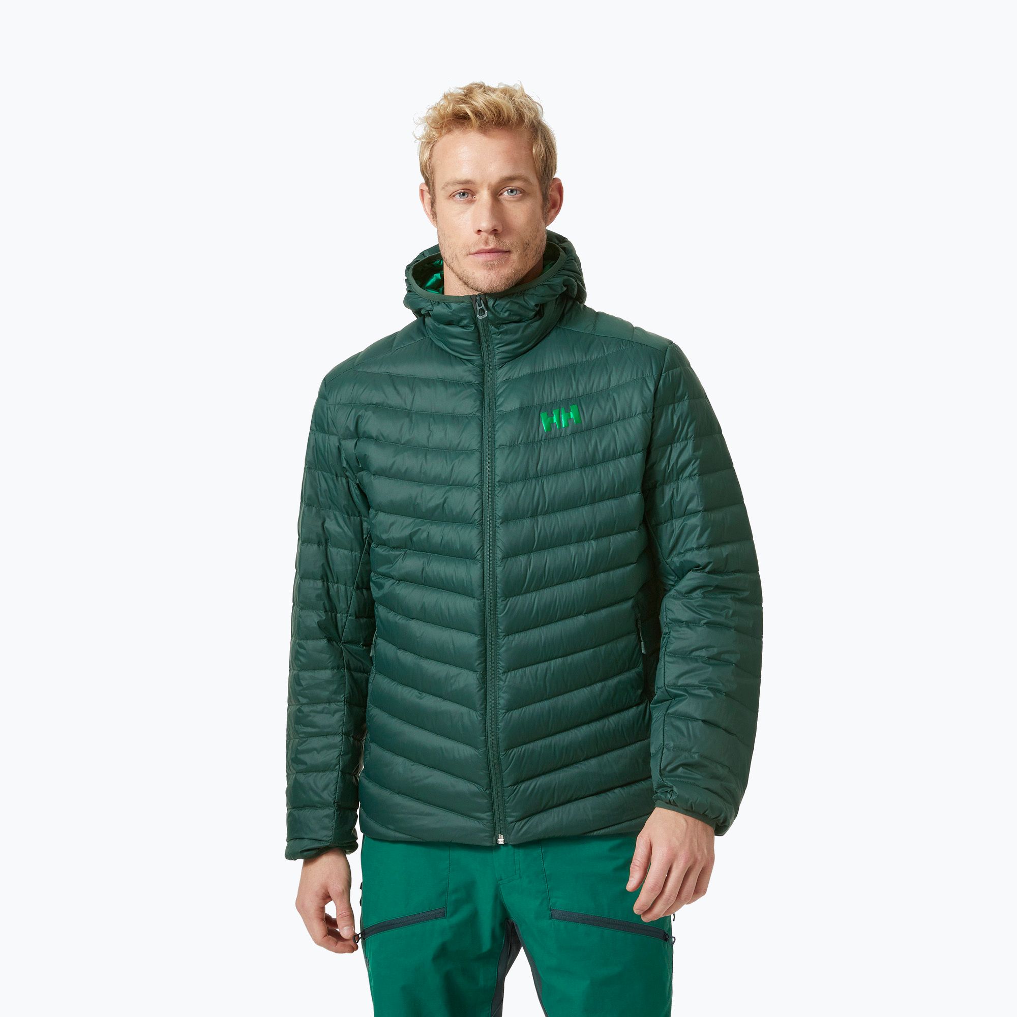 Kurtka puchowa męska Helly Hansen Verglas Hooded Down Insulator darkest spruce 