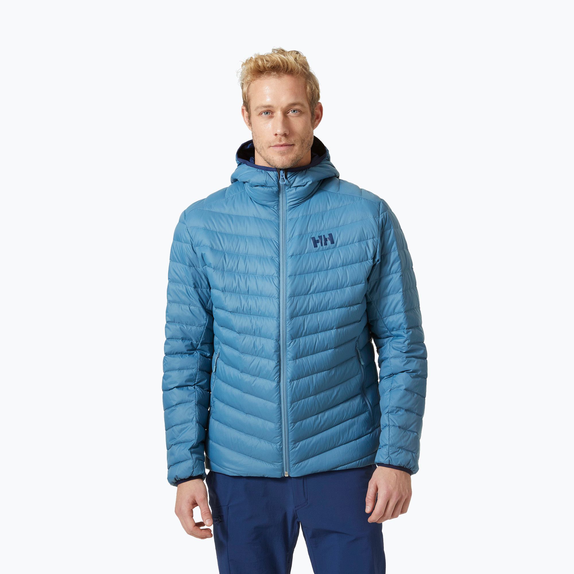 Kurtka puchowa męska Helly Hansen Verglas Hooded Down Insulator blue fog 