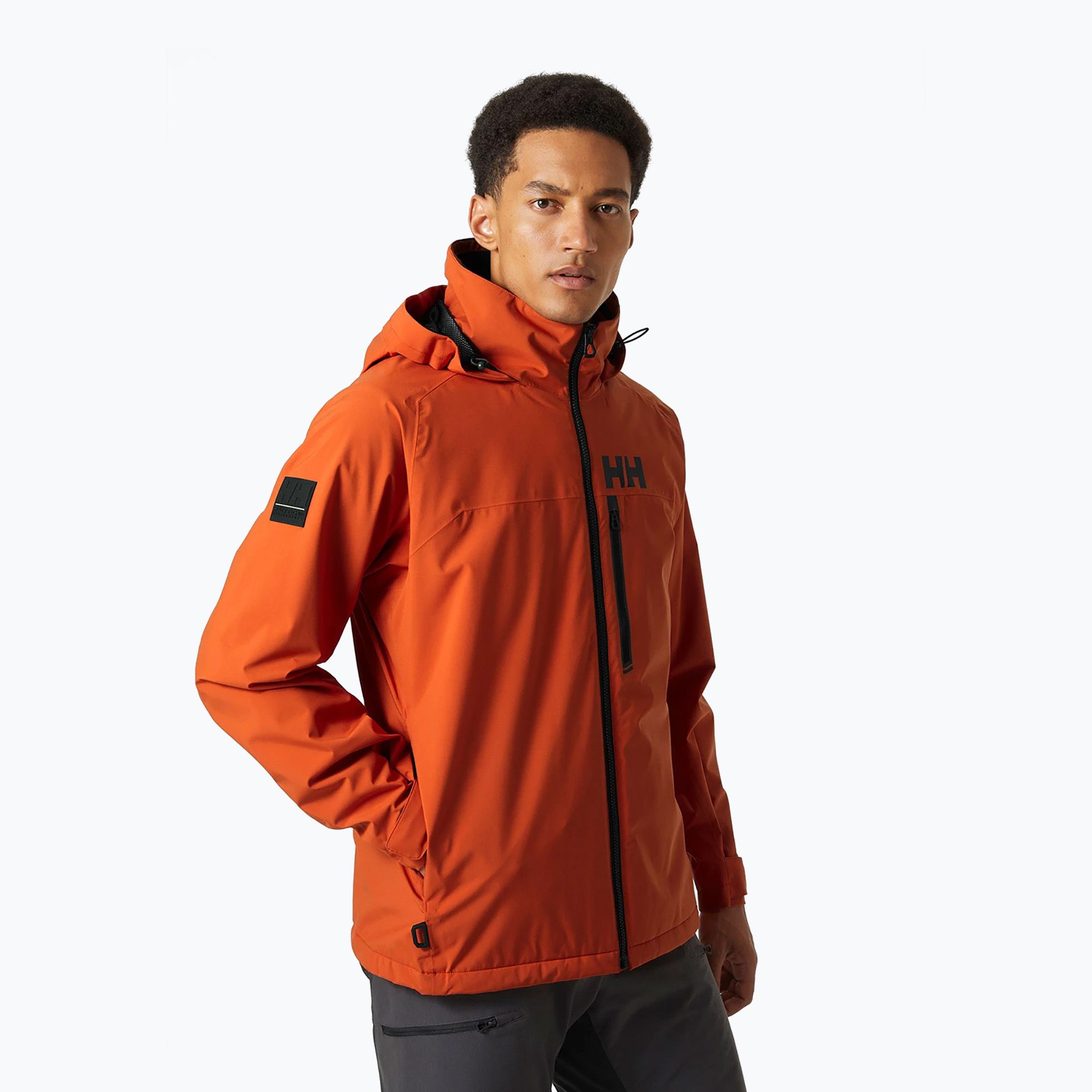 Kurtka żeglarska męska Helly Hansen Hp Racing Lifaloft Hooded patrol orange 