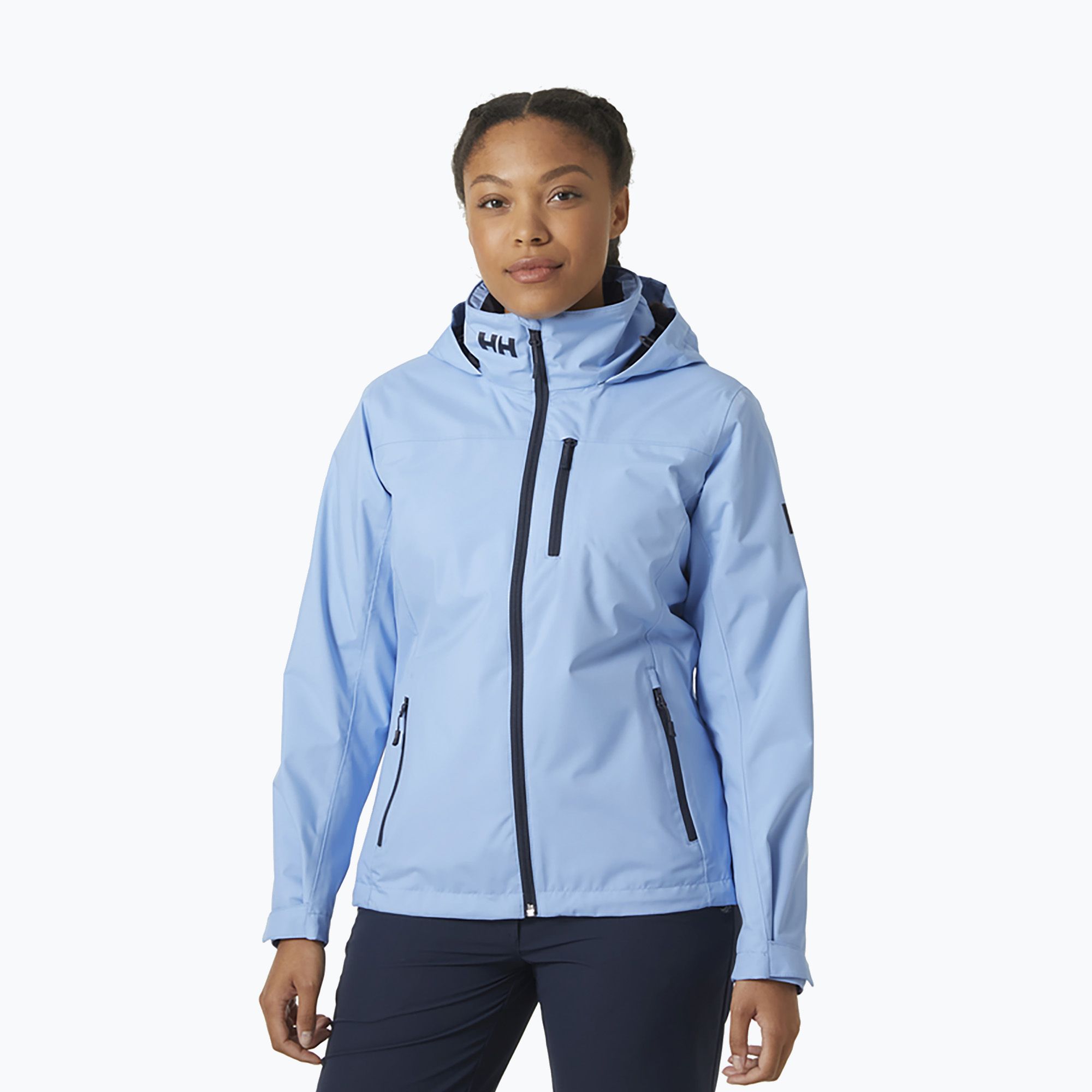 Kurtka żeglarska damska Helly Hansen Crew Hooded Midlayer bright blue 