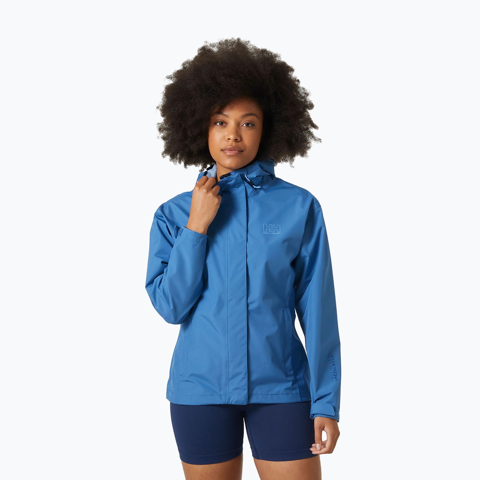 Kurtka przeciwdeszczowa damska Helly Hansen Seven J Rain azurite 