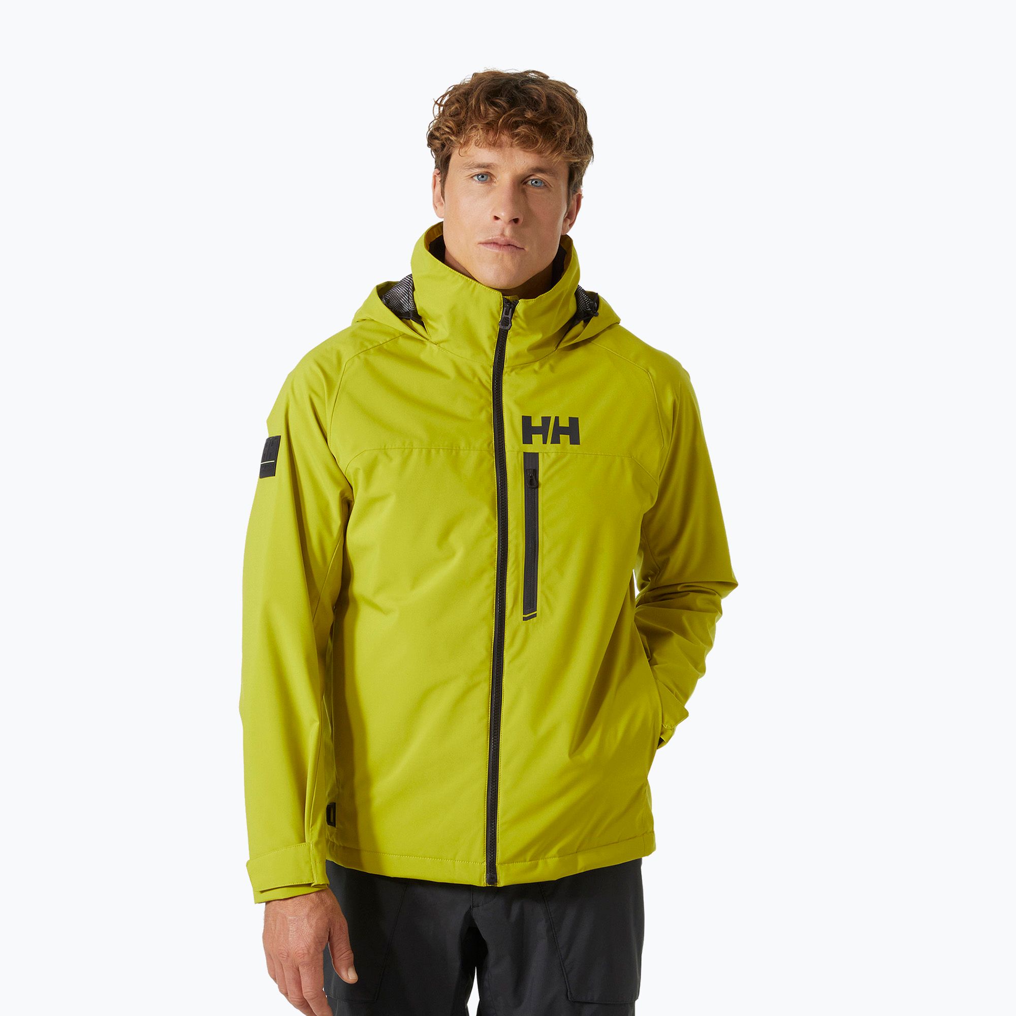 Kurtka żeglarska męska Helly Hansen Hp Racing Lifaloft Hooded bright moss 