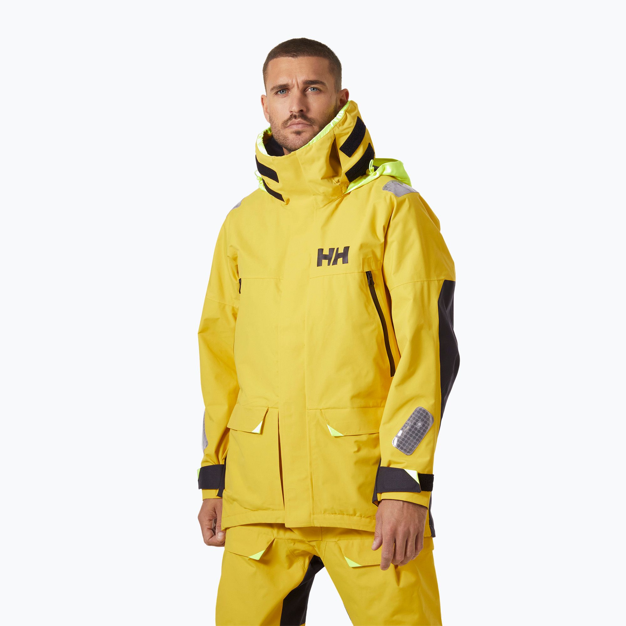 Kurtka żeglarska męska Helly Hansen Skagen Offshore gold rush 