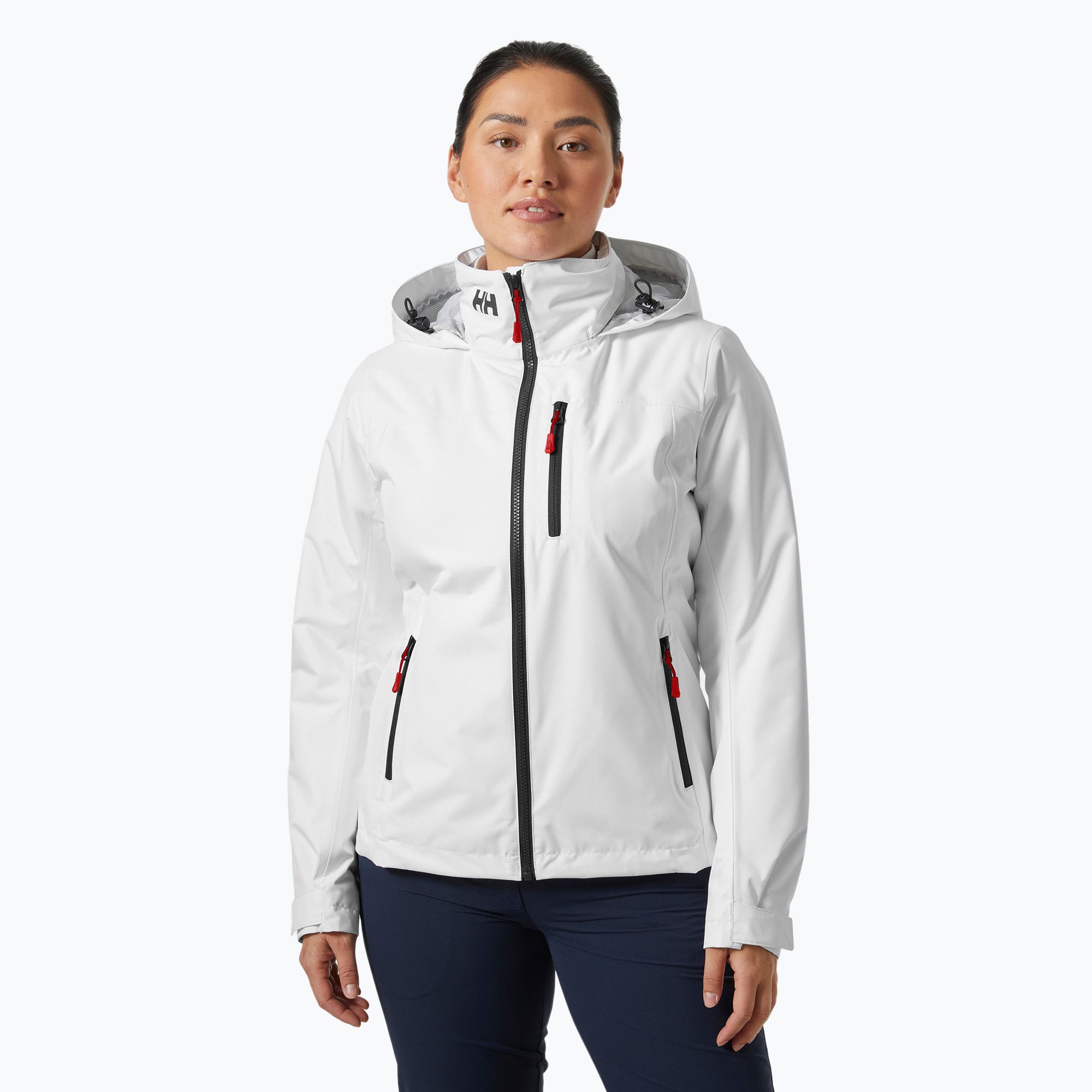 Kurtka żeglarska damska Helly Hansen Crew Hooded Midlayer 2.0 white 