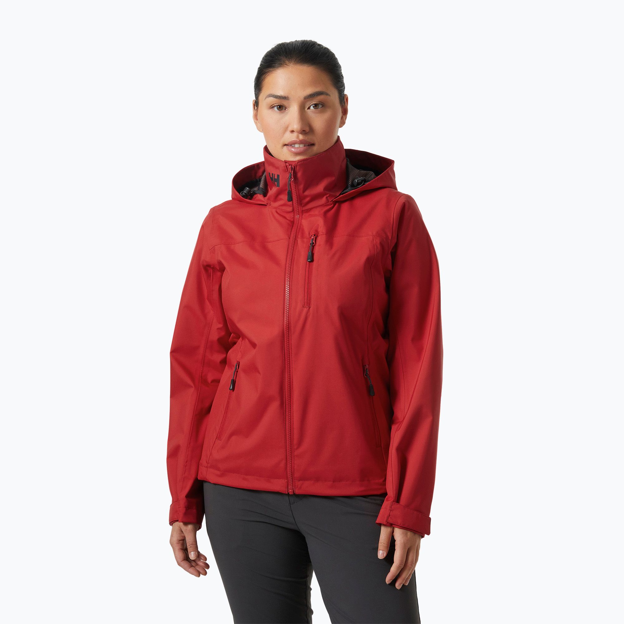 Kurtka żeglarska damska Helly Hansen Crew Hooded 2.0 red 