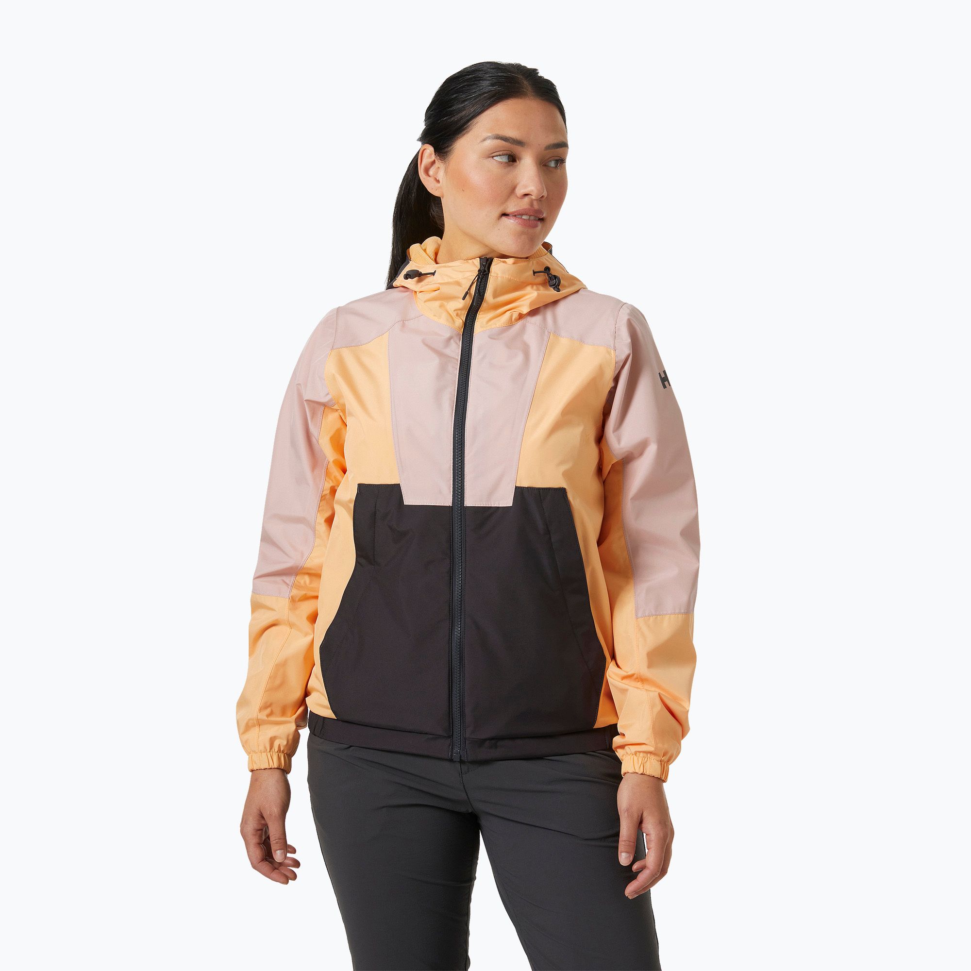 Kurtka żeglarska damska Helly Hansen Rig Rain miami peach 