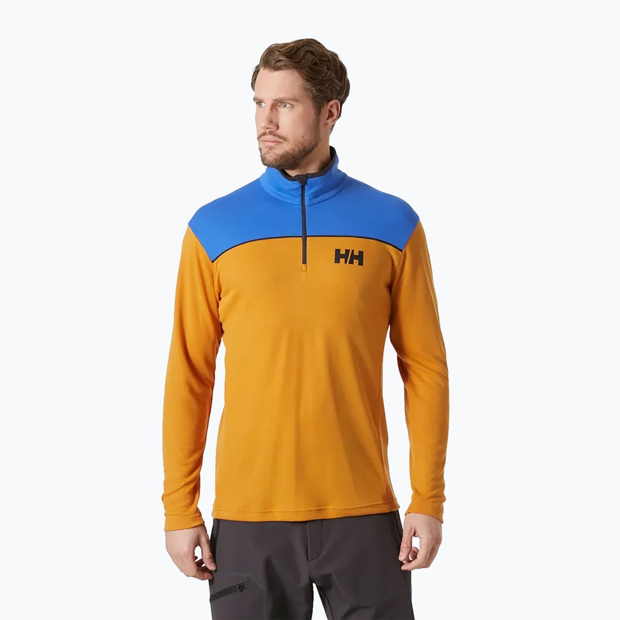 Bluza żeglarska męska Helly Hansen HP 1/2 Zip Pullover mustard 