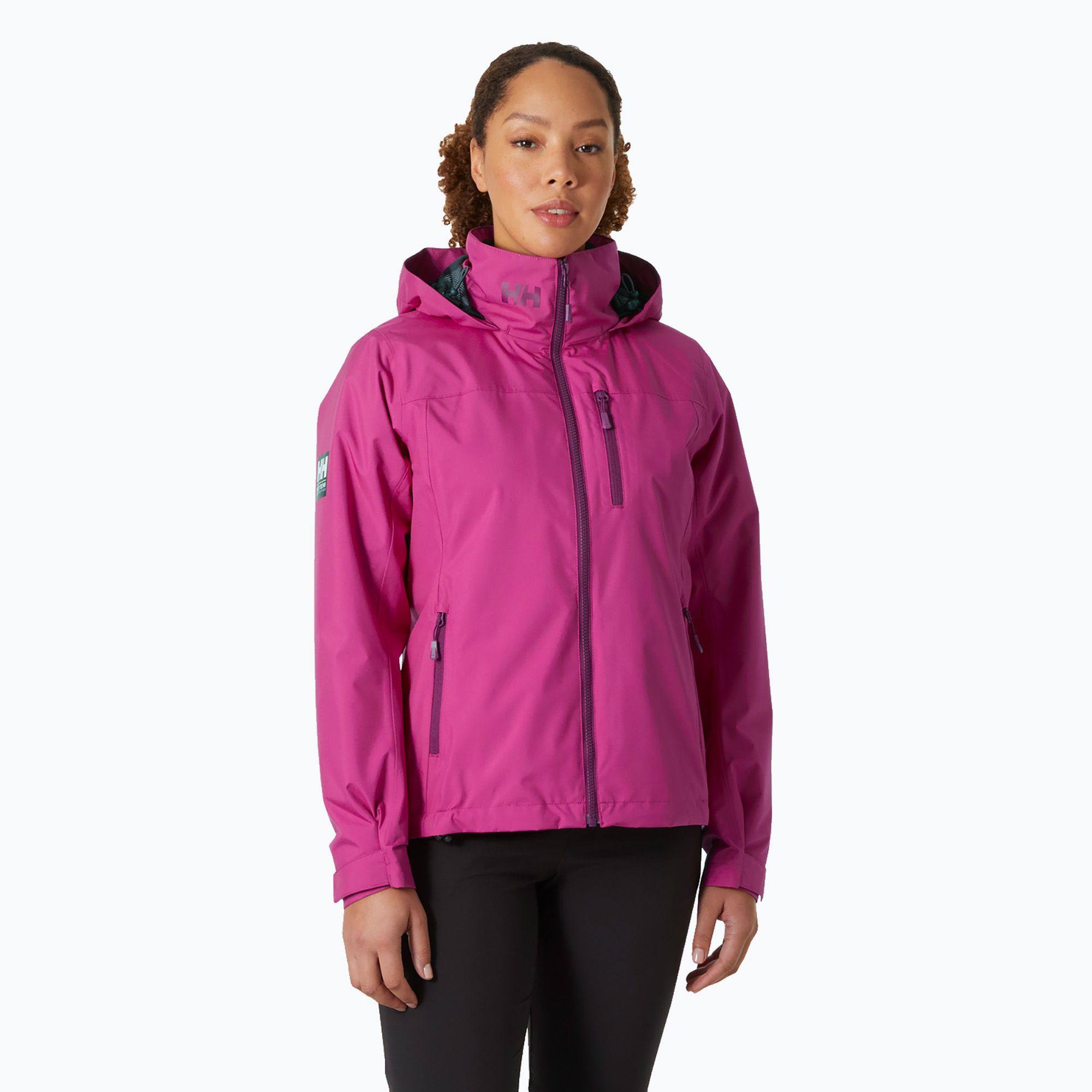 Kurtka żeglarska damska Helly Hansen Crew Hooded Midlayer 2.0 magenta 2.0 