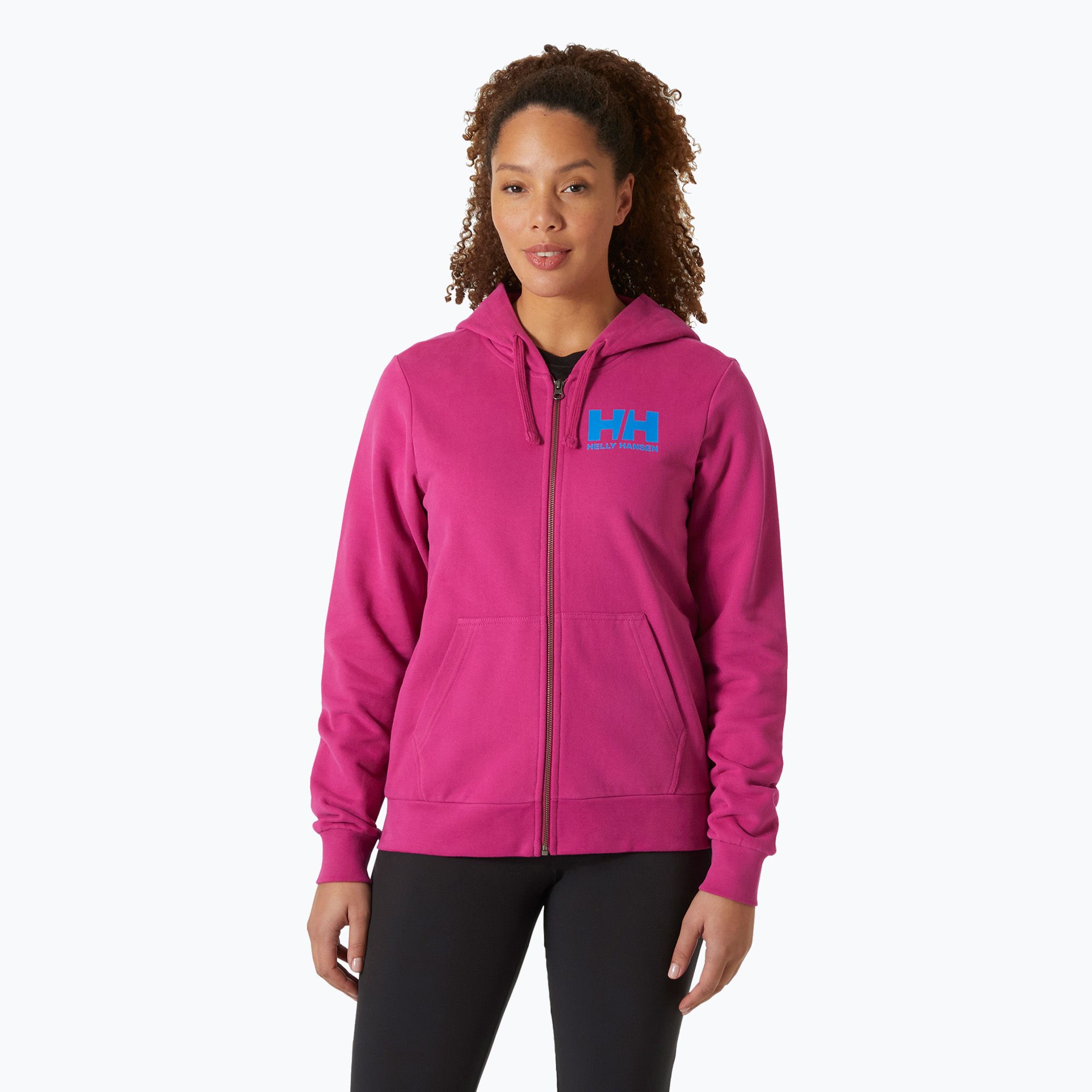 Bluza damska Helly Hansen HH Logo Full Zip Hoodie 2.0 magenta 2.0 