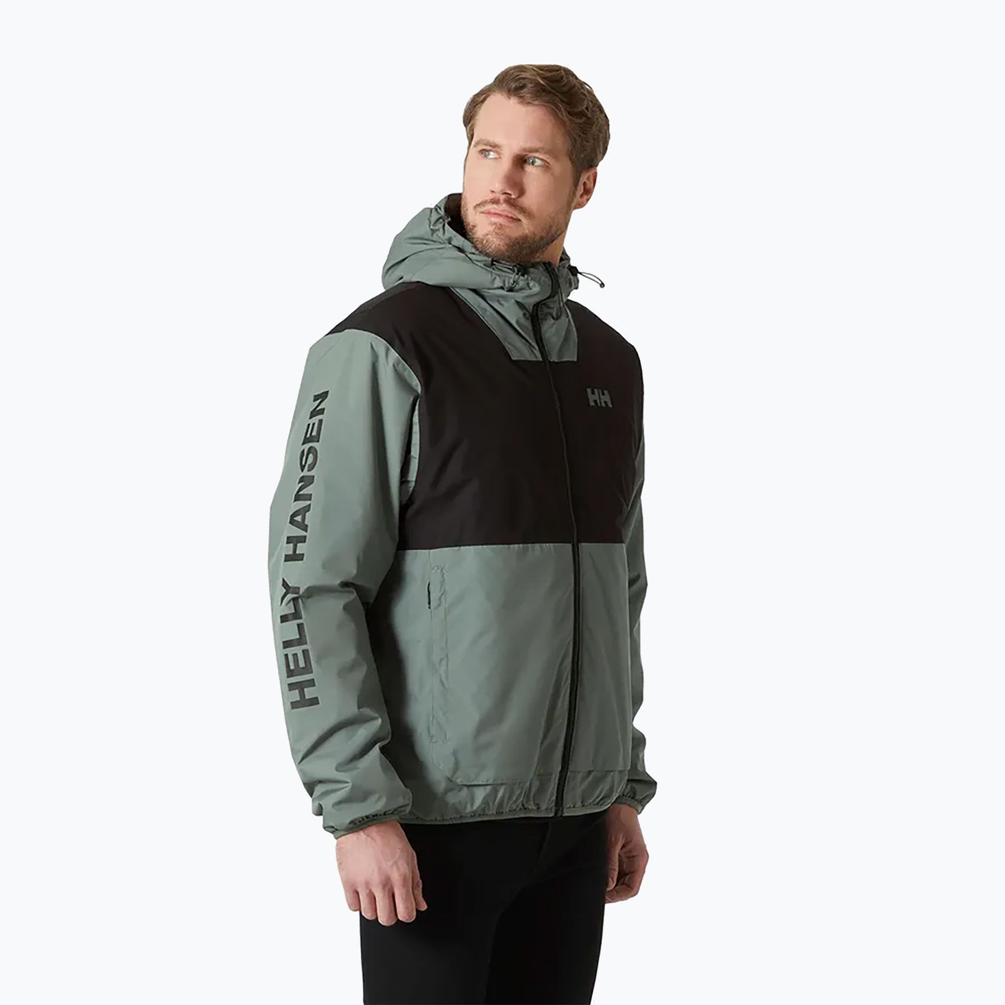 Kurtka przeciwdeszczowa męska Helly Hansen Ervik Ins Rain grey cactus 