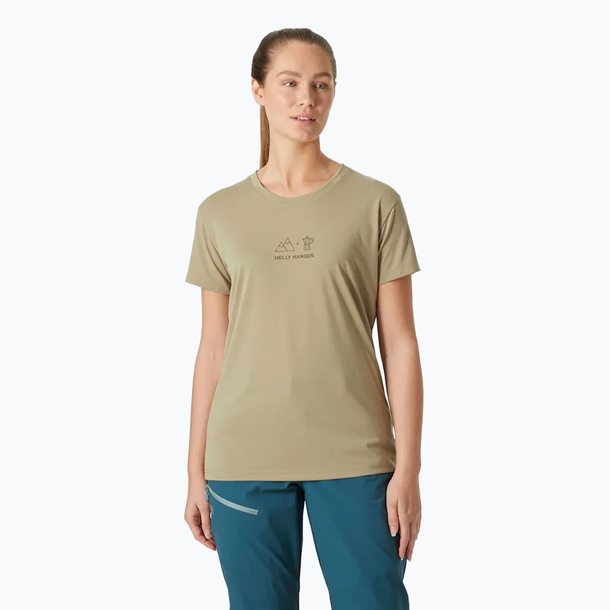 Koszulka damska Helly Hansen Skog Recycled Graphic pebble 