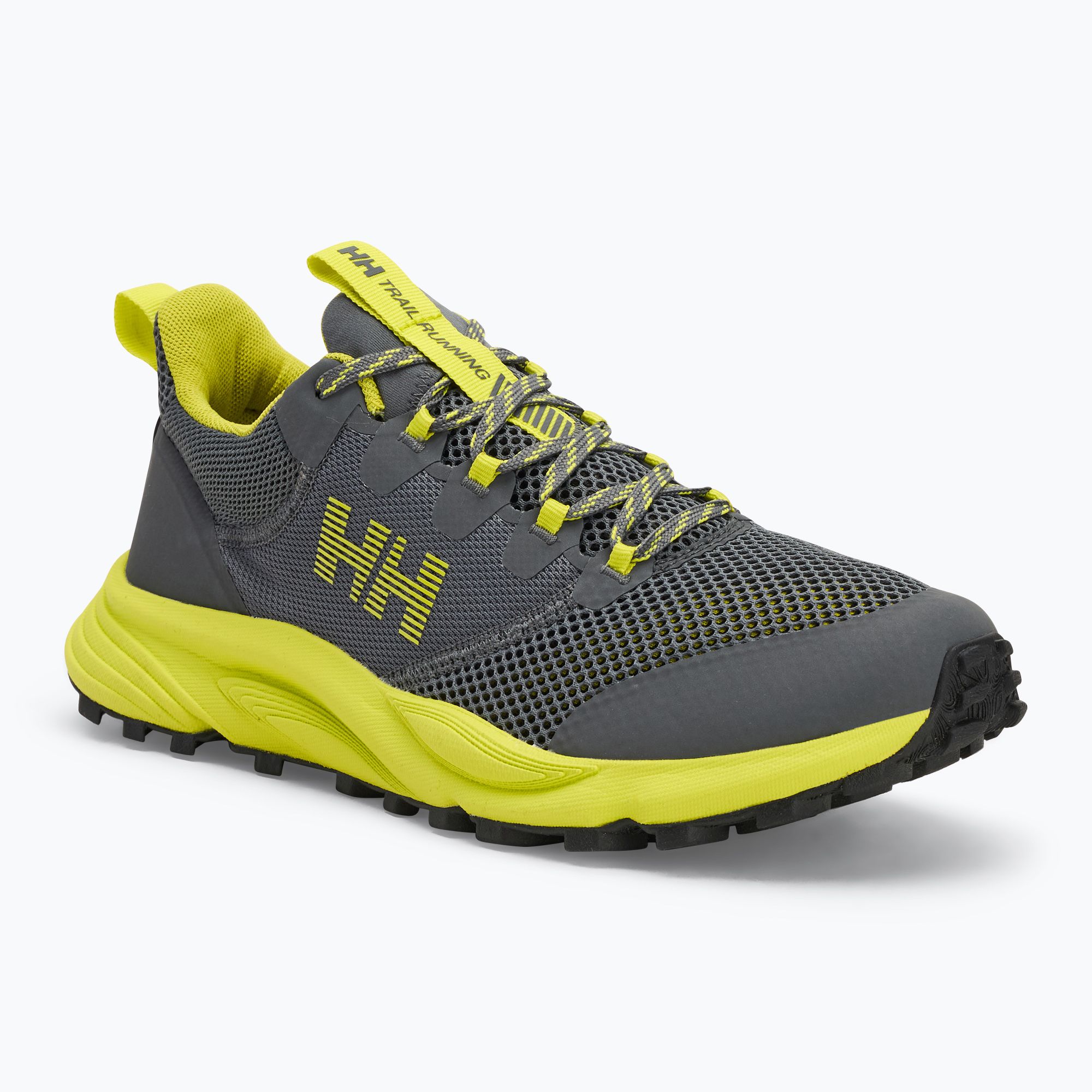 Buty do biegania męskie Helly Hansen Featherswift 2 Trail charcoal/sweet lime 