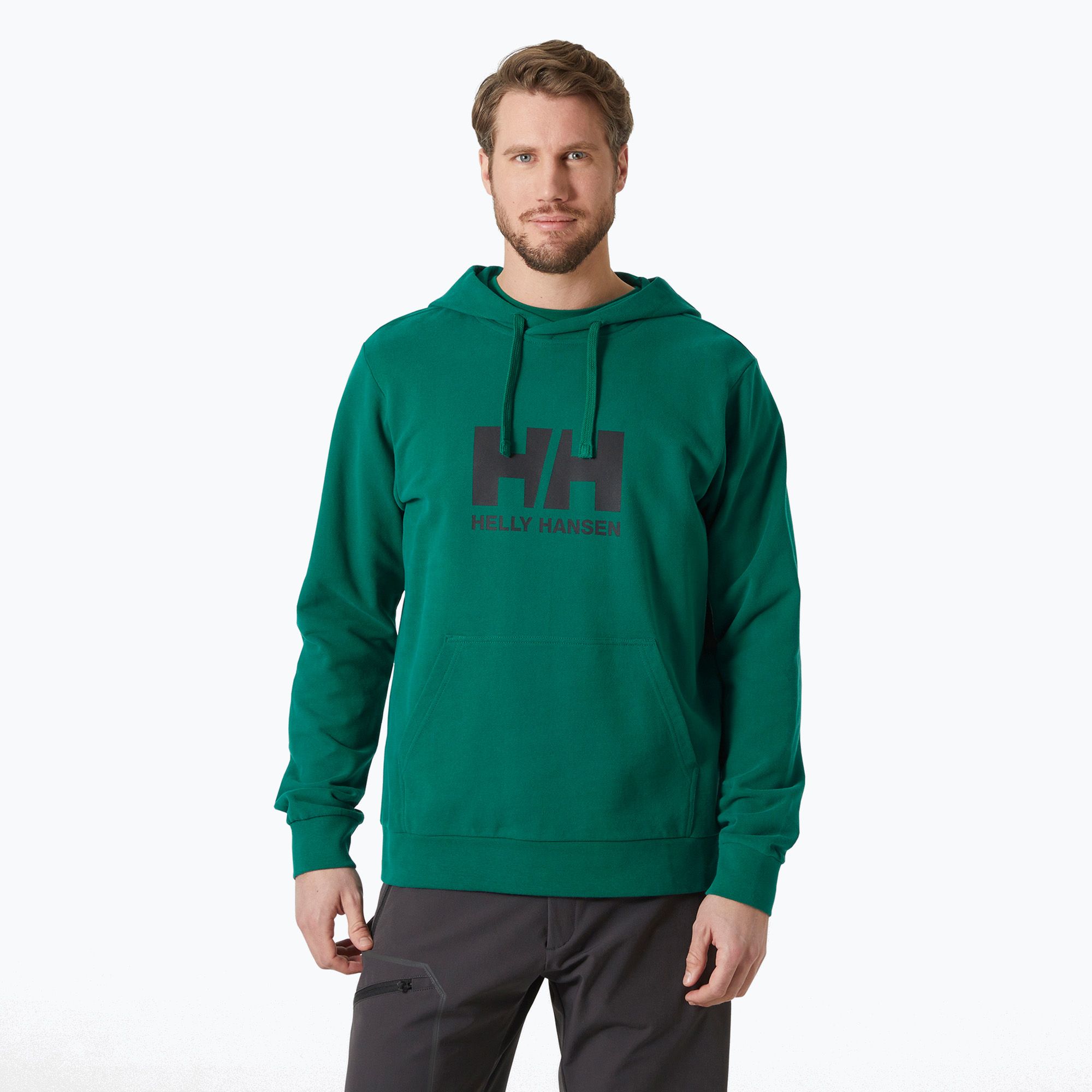 Bluza męska Helly Hansen HH Logo Hoodie 2.0 emerald 