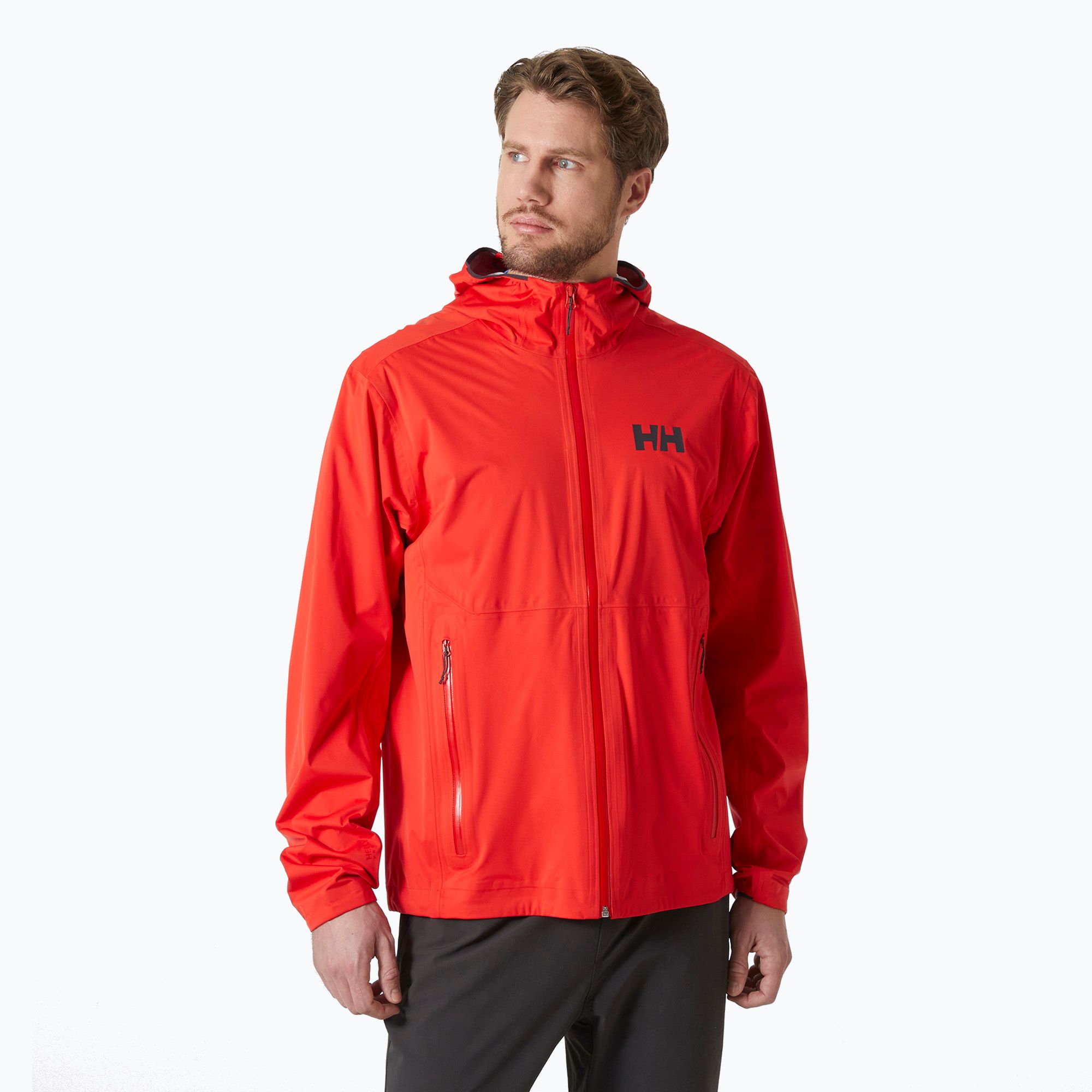 Kurtka przeciwdeszczowa męska Helly Hansen Momentum 3L Stretch alert red 