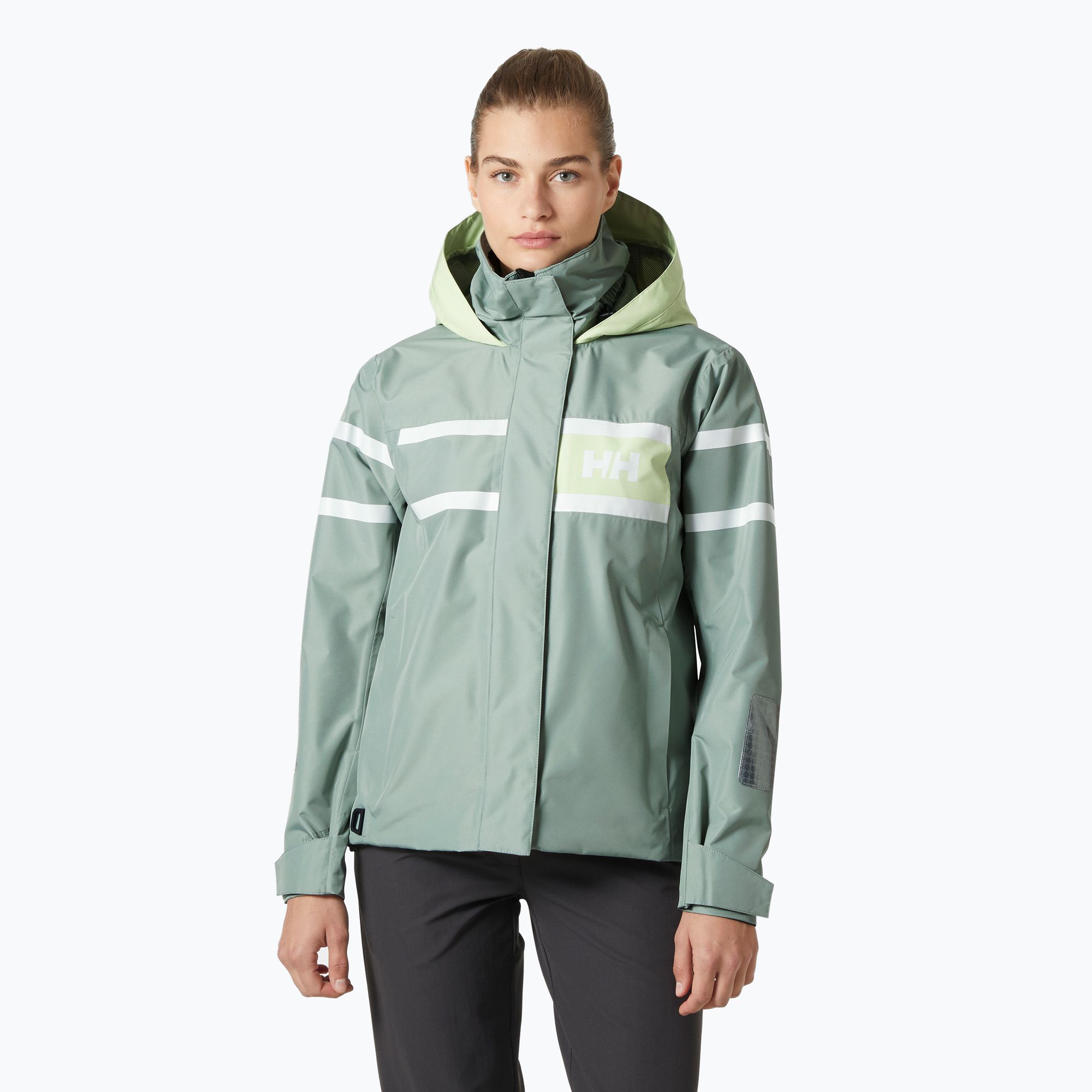 Kurtka żeglarska damska Helly Hansen Salt Inshore eucalyptus 