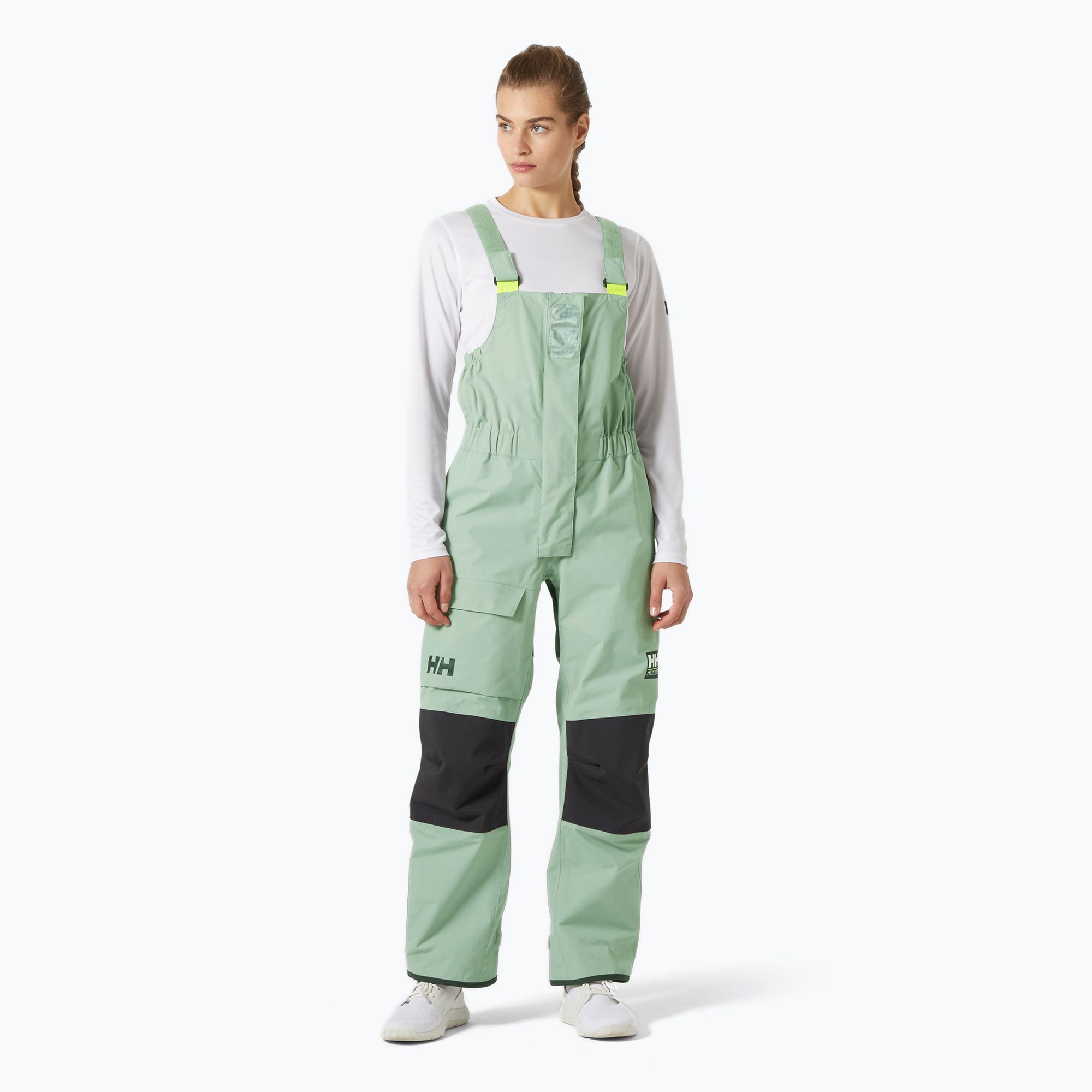 Spodnie żeglarskie damskie Helly Hansen Pier 4.0 Bib eucalyptus 