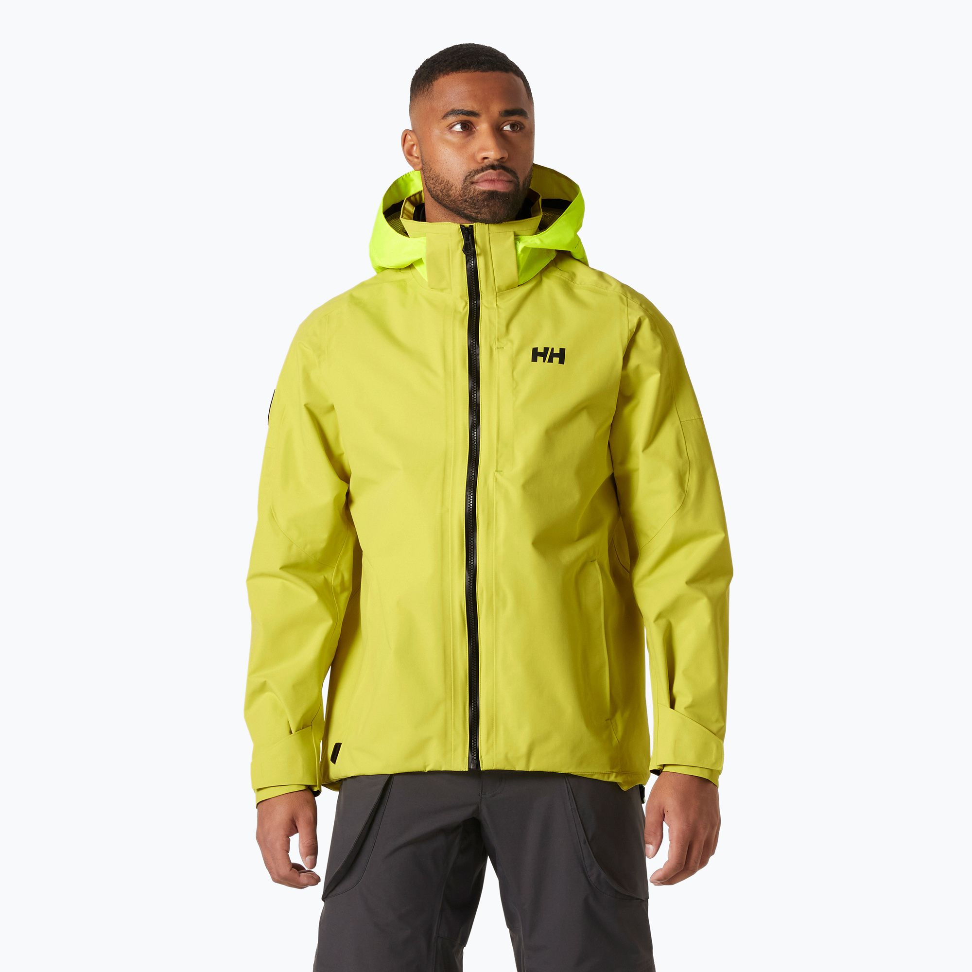Kurtka żeglarska męska Helly Hansen Hp Storm Racing cyber lime 