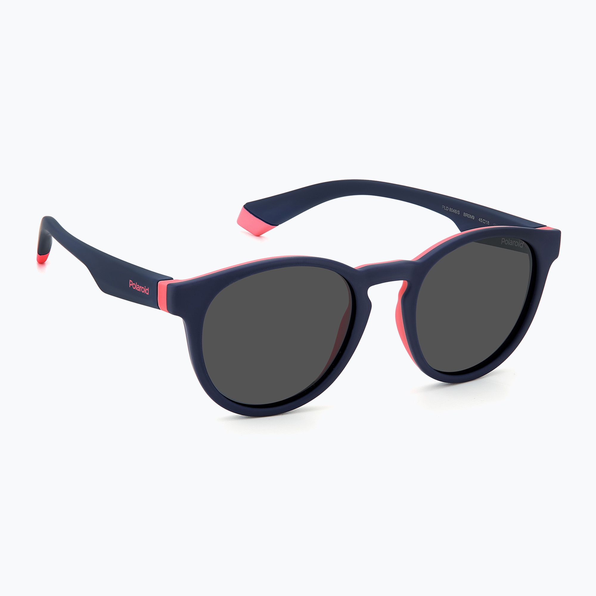 Okulary przeciwsłoneczne dziecięce Polaroid PLD 8048/S blue pink/grey polarized 