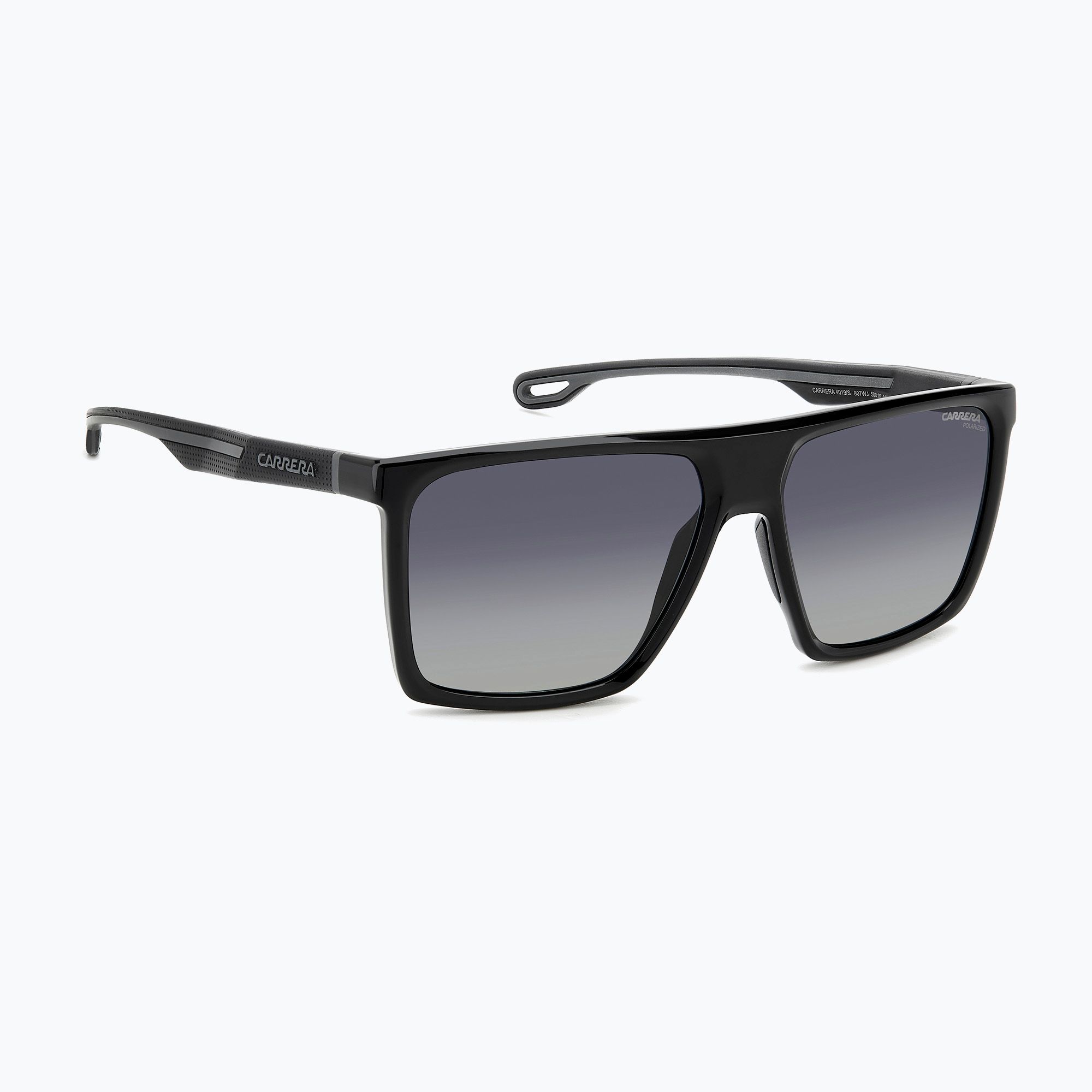 Okulary przeciwsłoneczne męskie Carrera 4019/S black/grey shaded polarized 