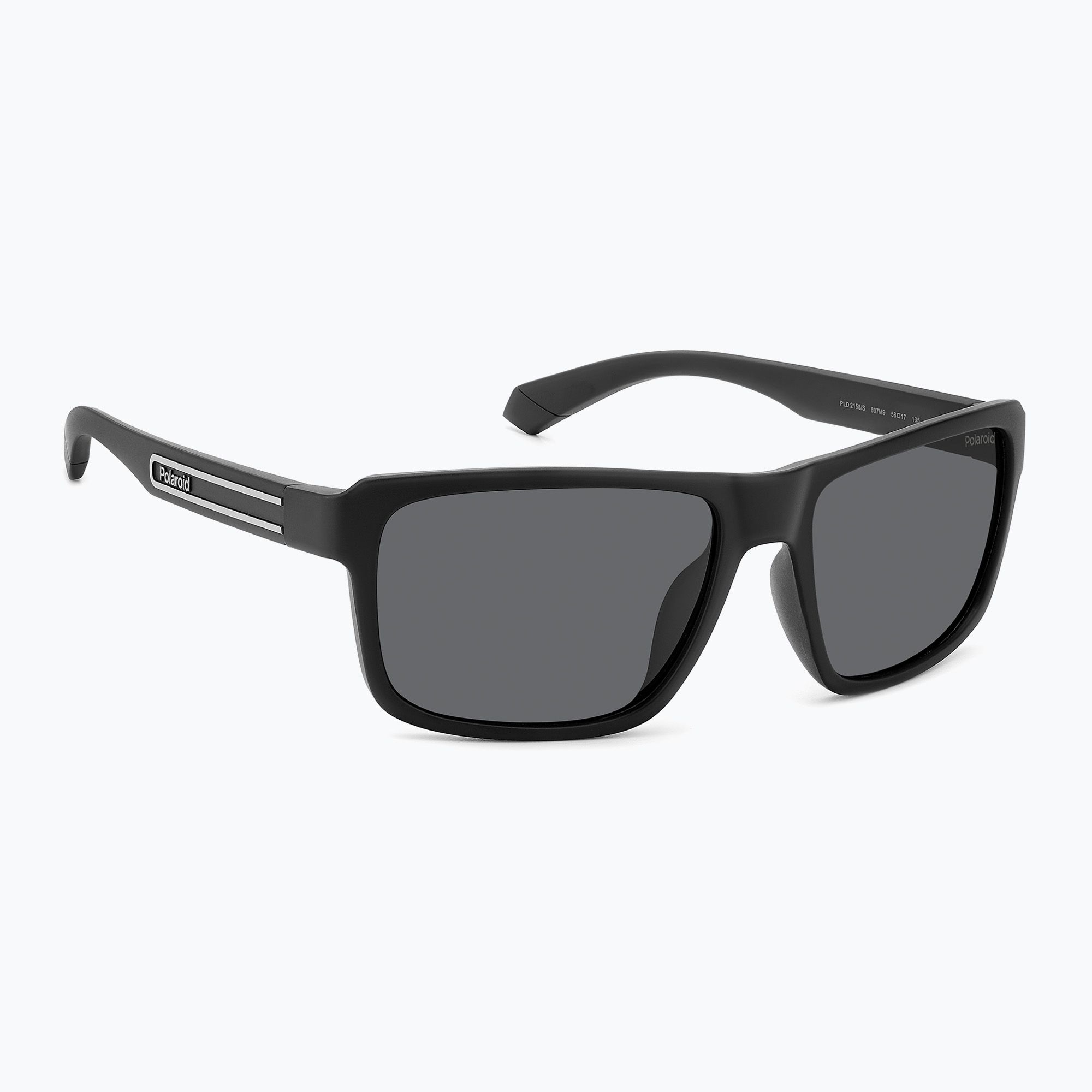 Okulary przeciwsłoneczne męskie Polaroid PLD 2158/S black/grey polarized 