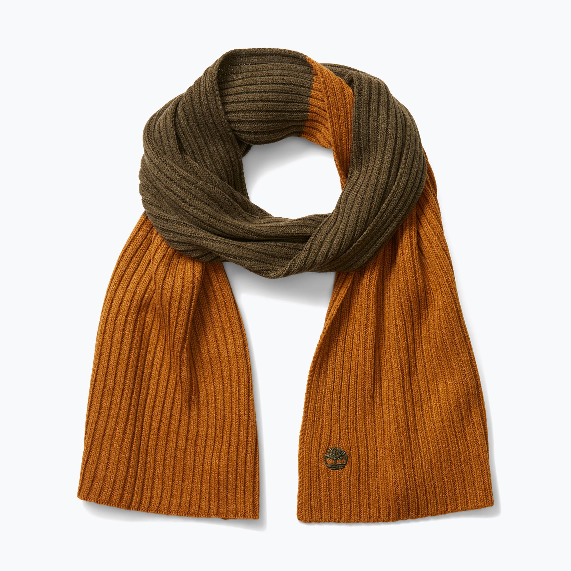 Szalik męski Timberland Basic Colorblock Muffler wheat 
