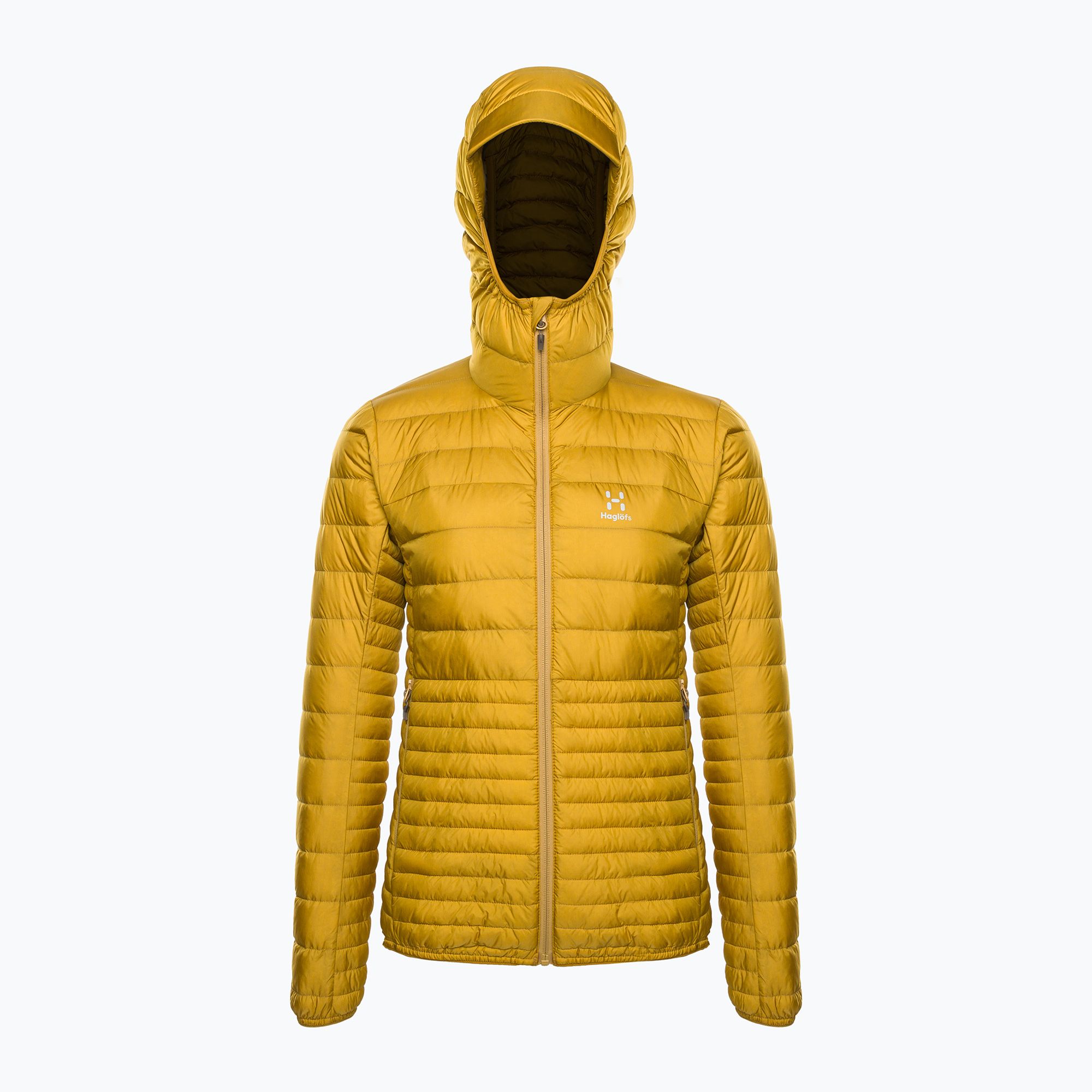 Kurtka puchowa damska Haglöfs Micro Nordic Down Hood autumn leaves 