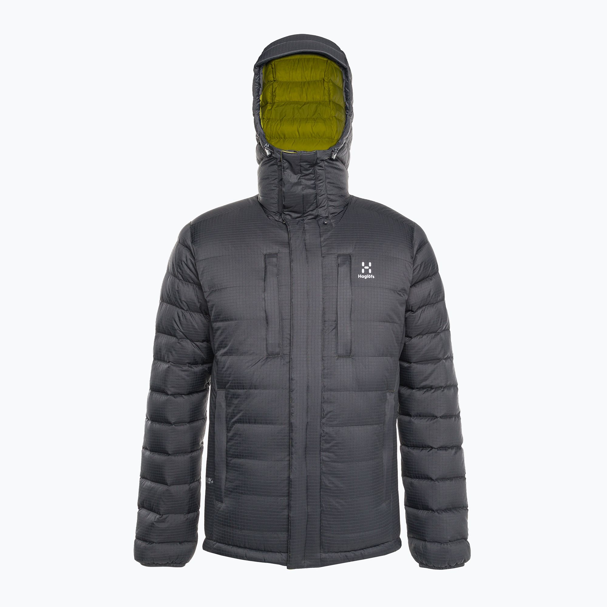 Kurtka puchowa męska Haglöfs Reliable Down Hood magnetite 