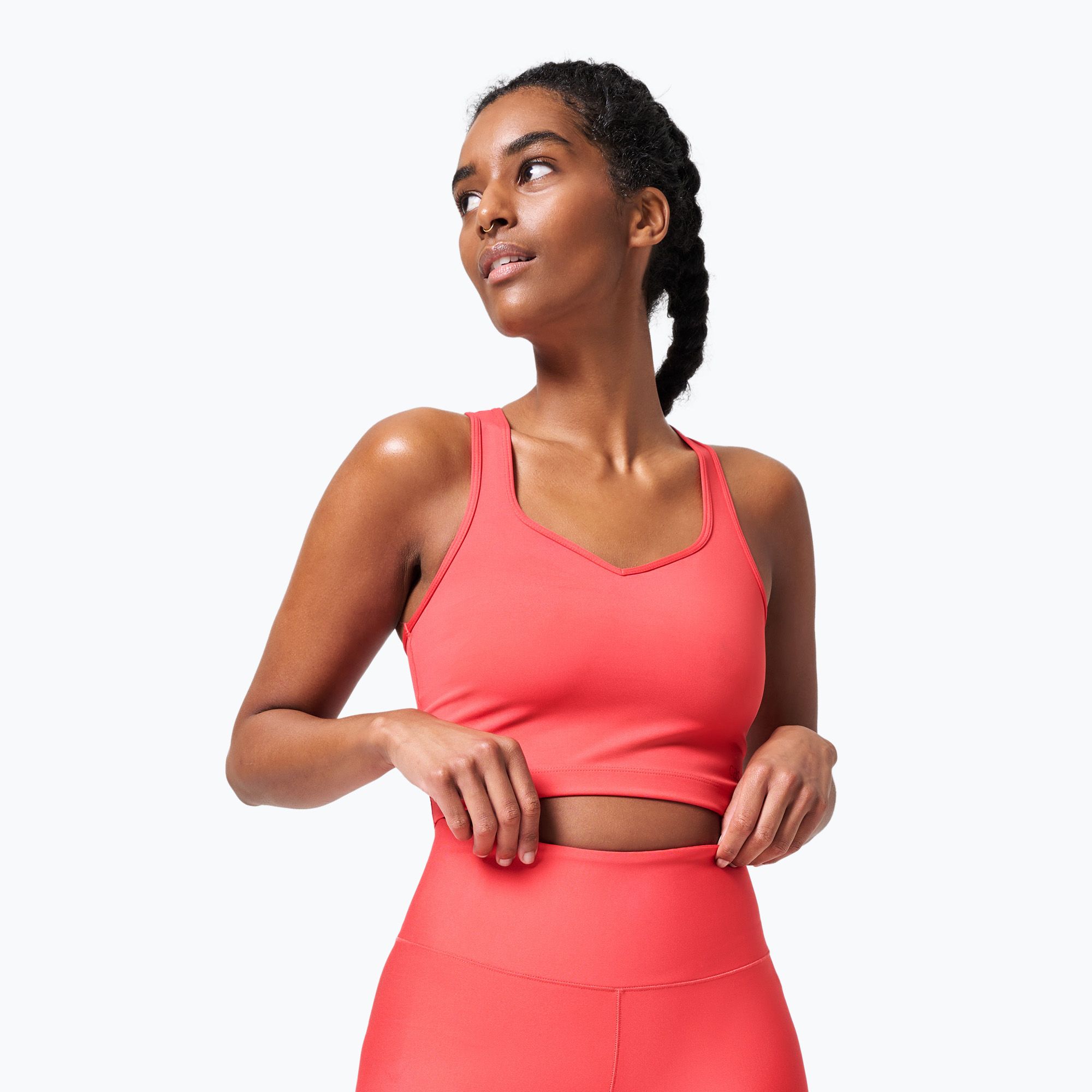 Top treningowy damski Casall Heart Shape Sport luscious red 