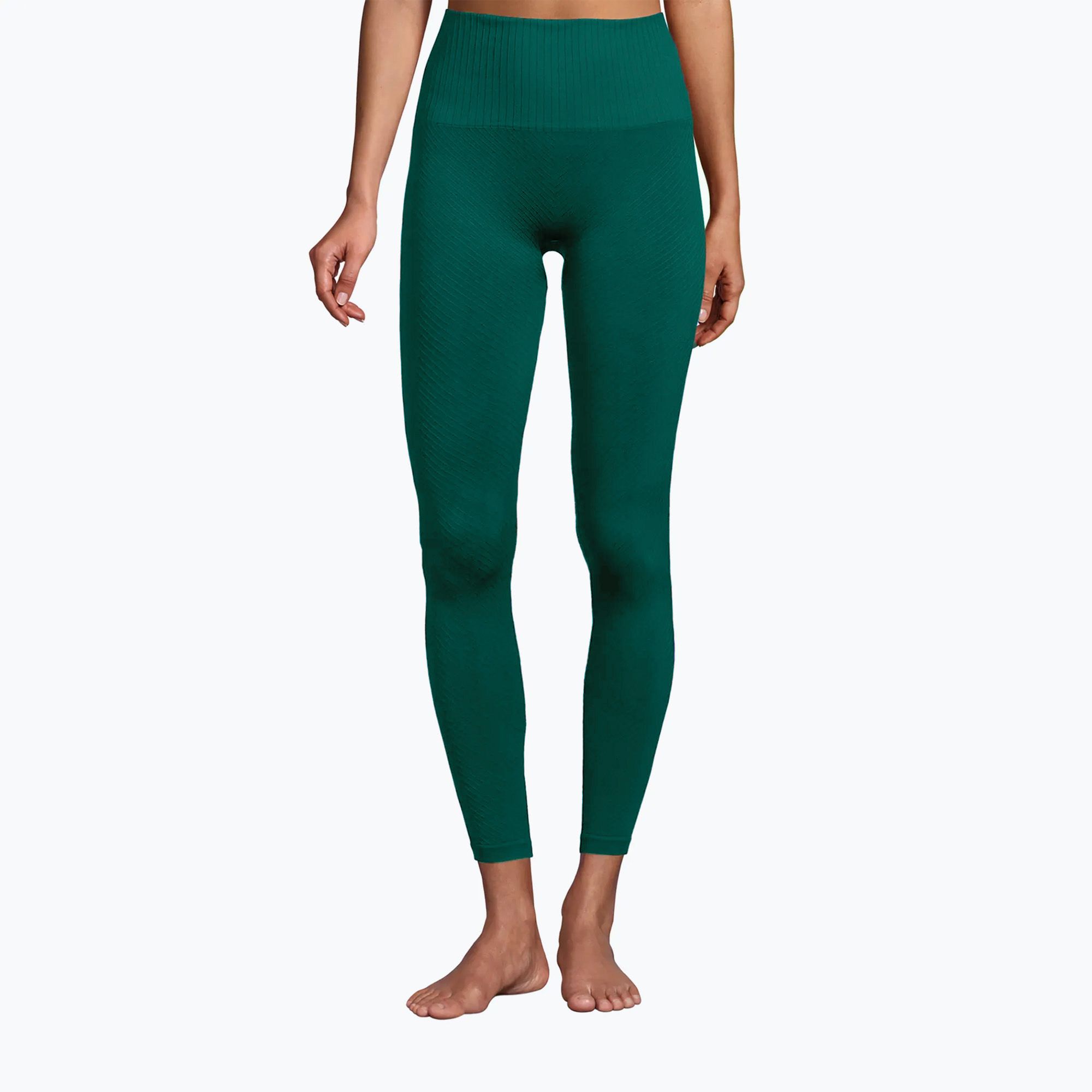 Legginsy damskie Casall Seamless Graphical Rib High Waist garden green 
