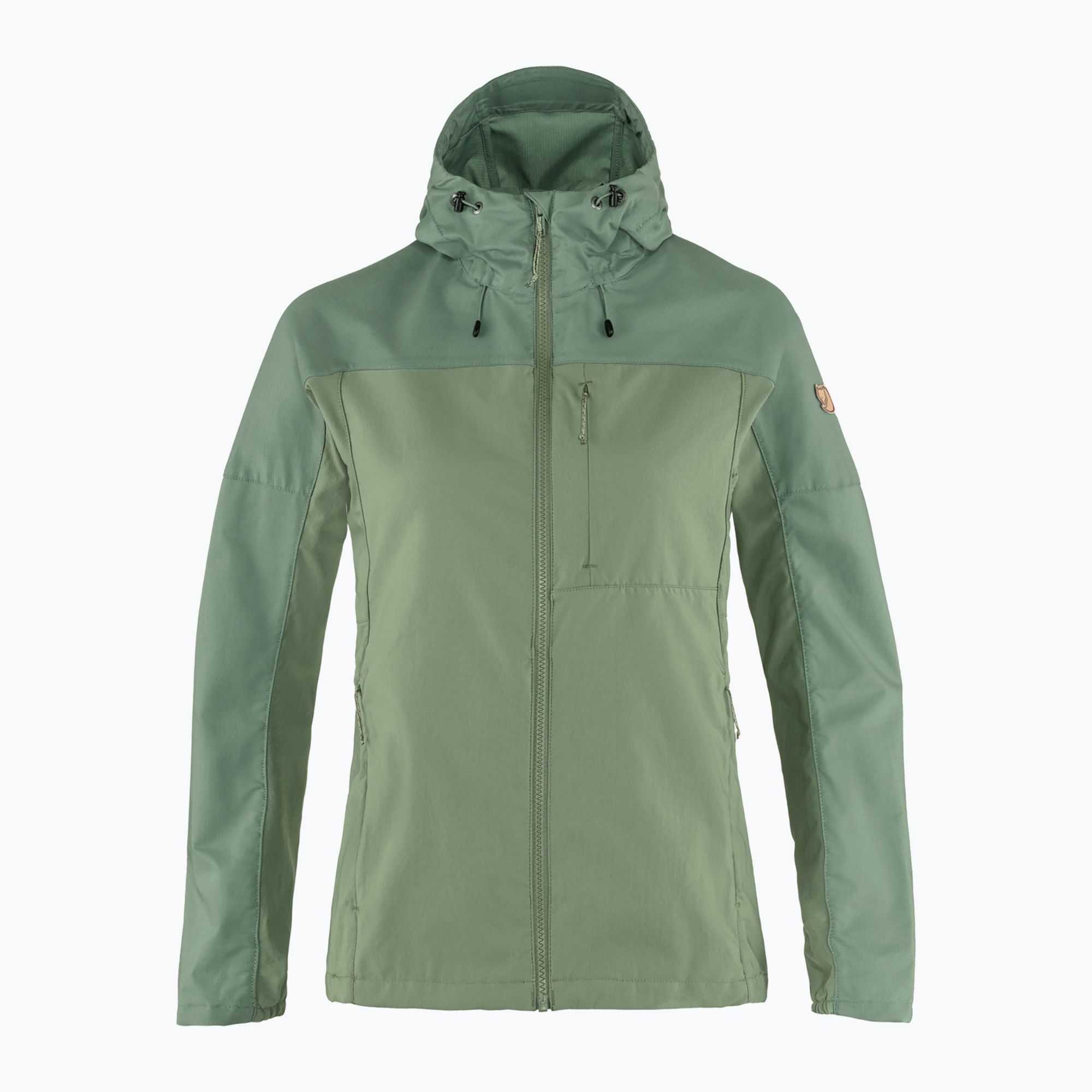 Kurtka przeciwwiatrowa damska Fjällräven Abisko Midsummer jade green/ patina green 