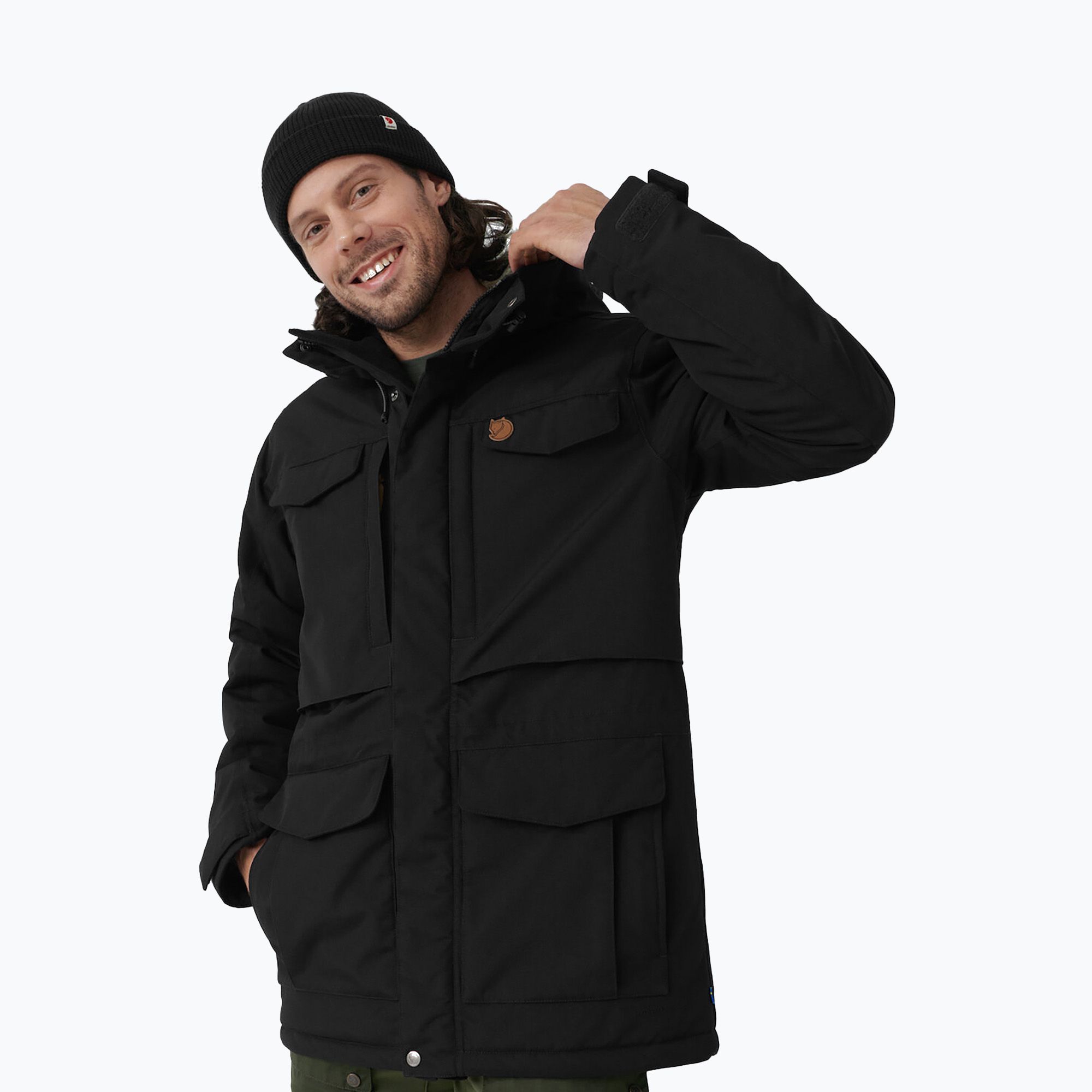 Kurtka zimowa męska Fjällräven Nuuk Parka black 