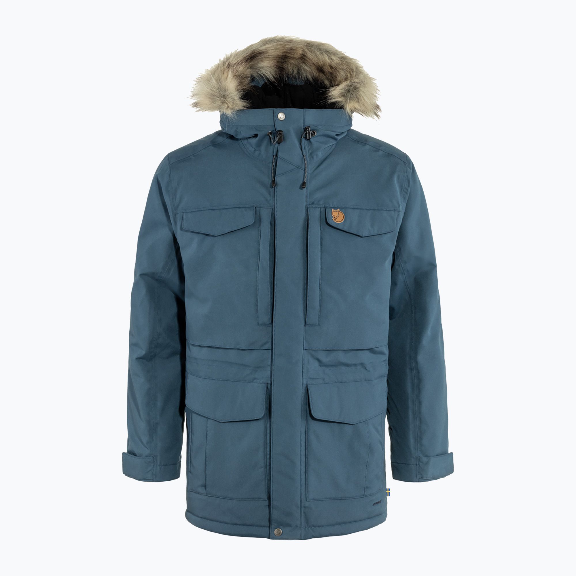 Kurtka zimowa męska Fjällräven Nuuk Parka mountain blue 