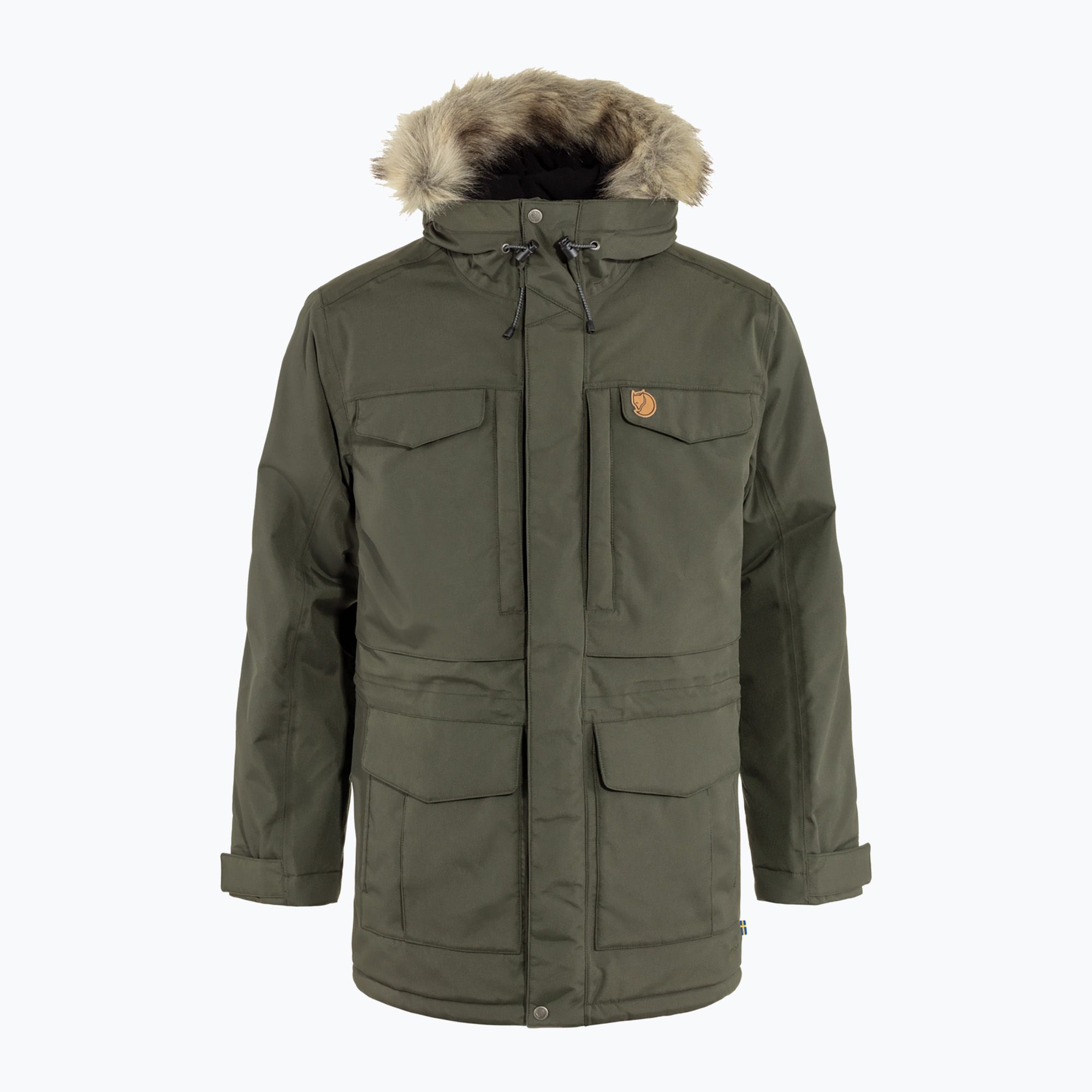 Kurtka zimowa męska Fjällräven Nuuk Parka deep forest 