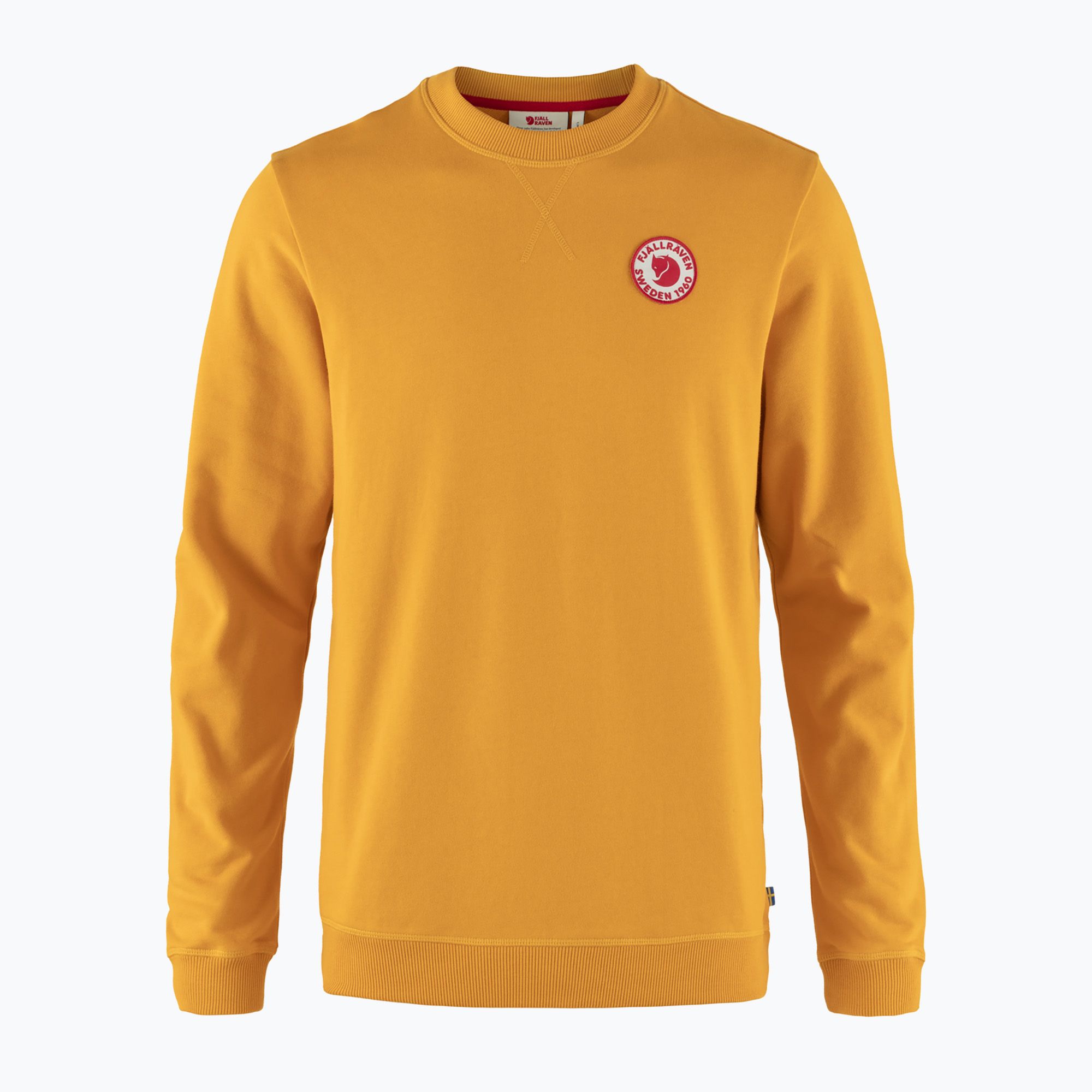 Bluza męska Fjällräven 1960 Logo Badge Sweater mustard yellow 