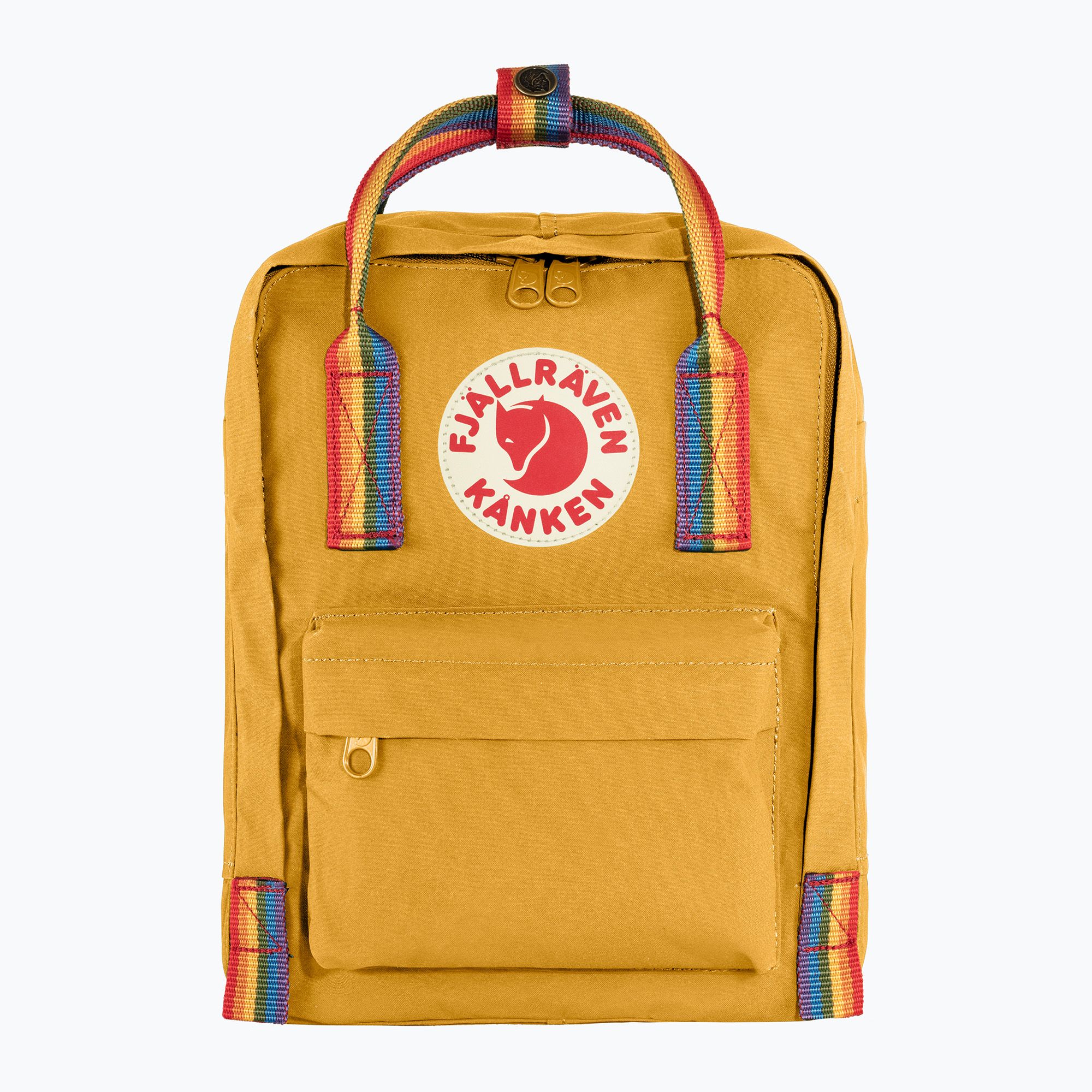 Plecak miejski Fjällräven Kanken Rainbow Mini 7 l ochre/rainbow pattern 