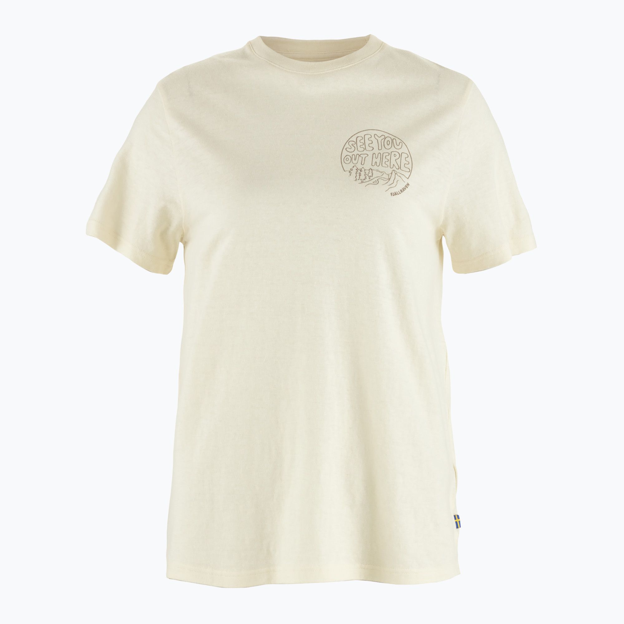 Koszulka damska Fjällräven Hemp Blend Out Here chalk white 