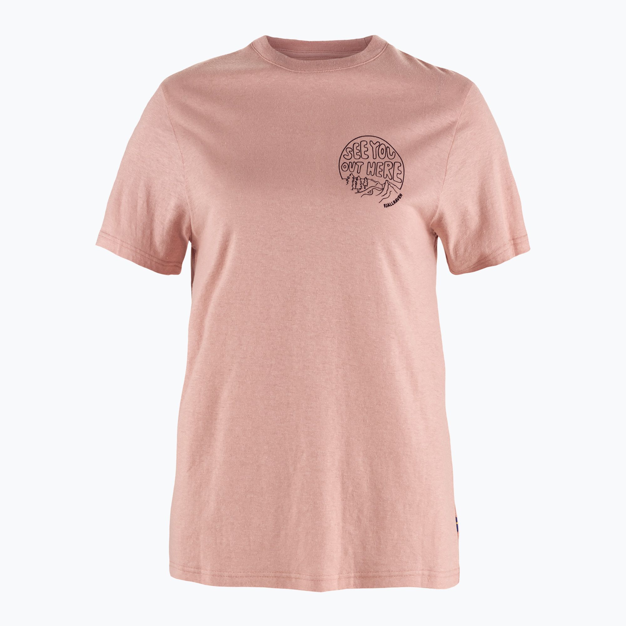 Koszulka damska Fjällräven Hemp Blend Out Here chalk rose 