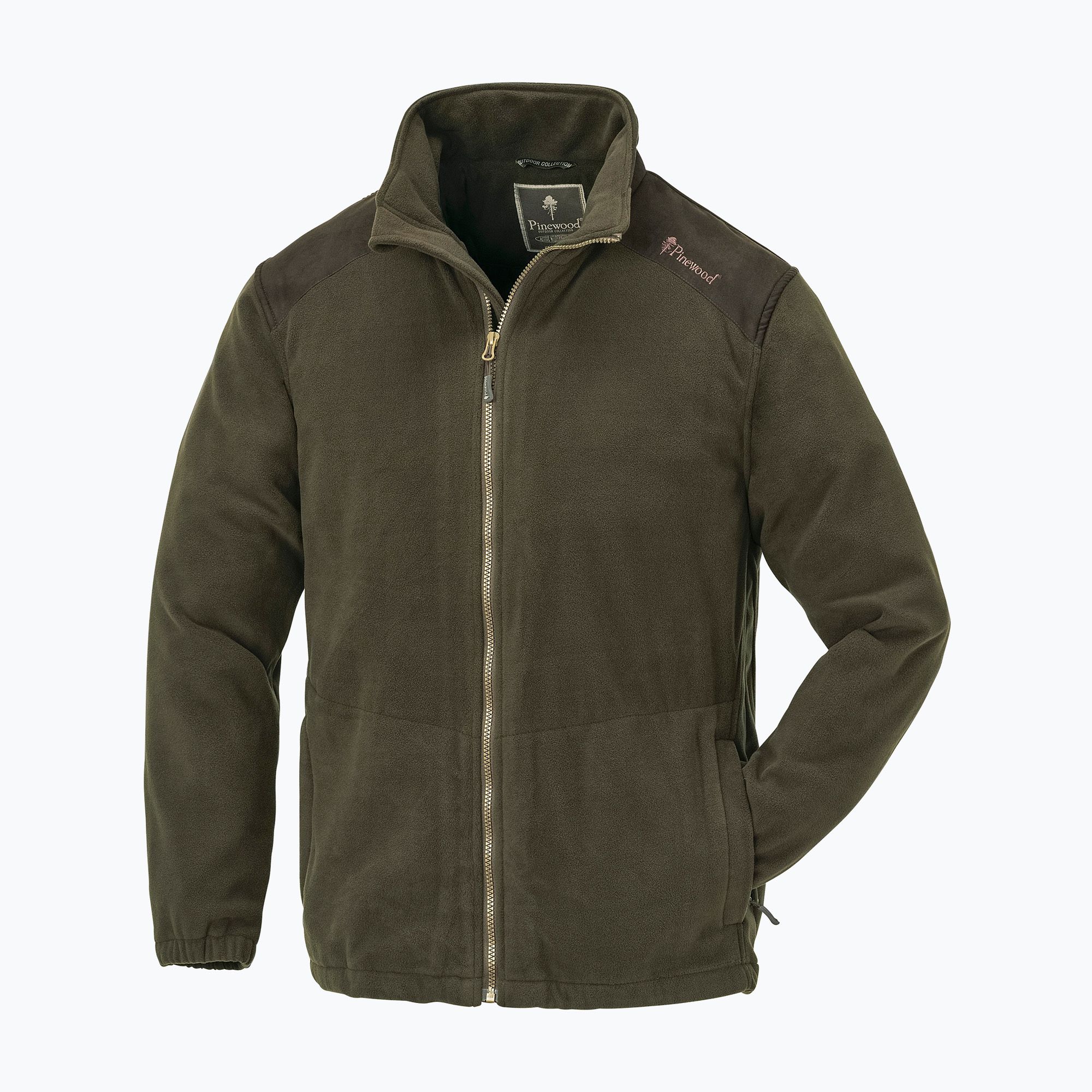 Bluza męska Pinewood Retriever Fleece d.olive/suede brown 