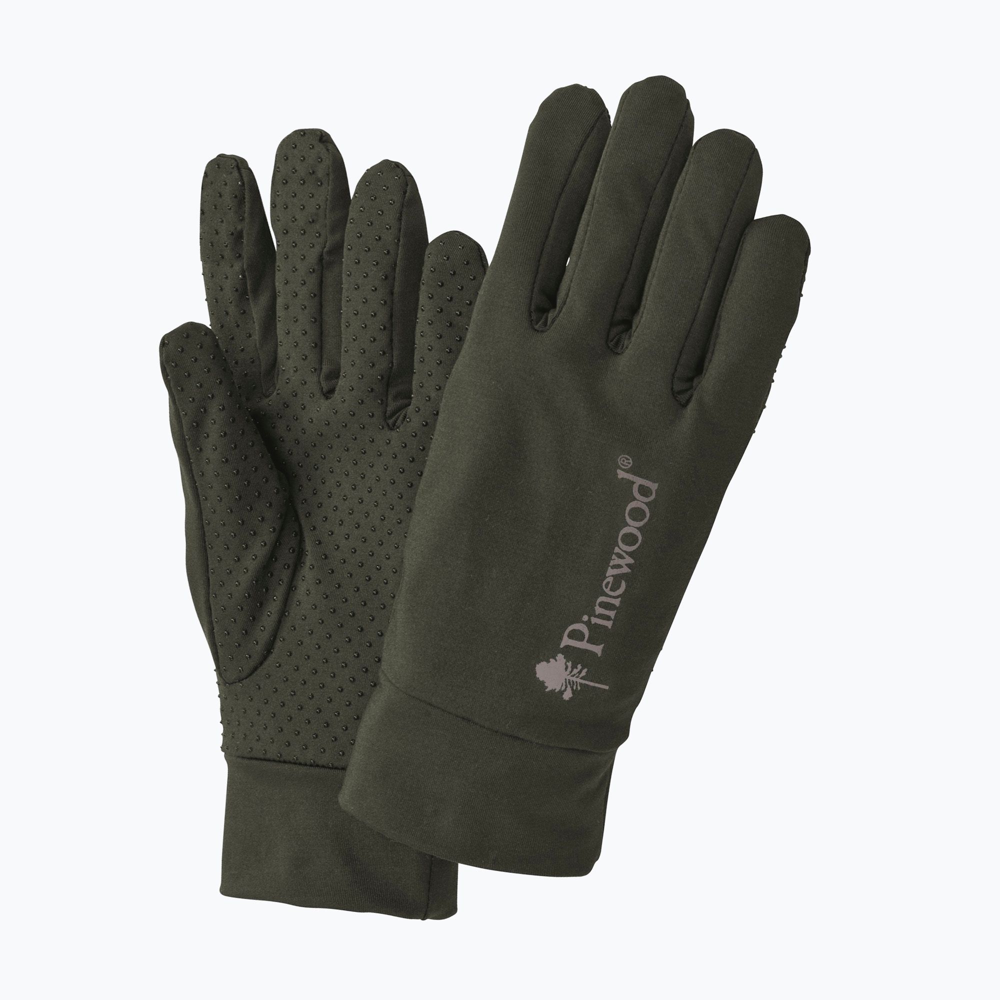 Rękawiczki trekkingowe męskie Pinewood Thin Liner moss green 