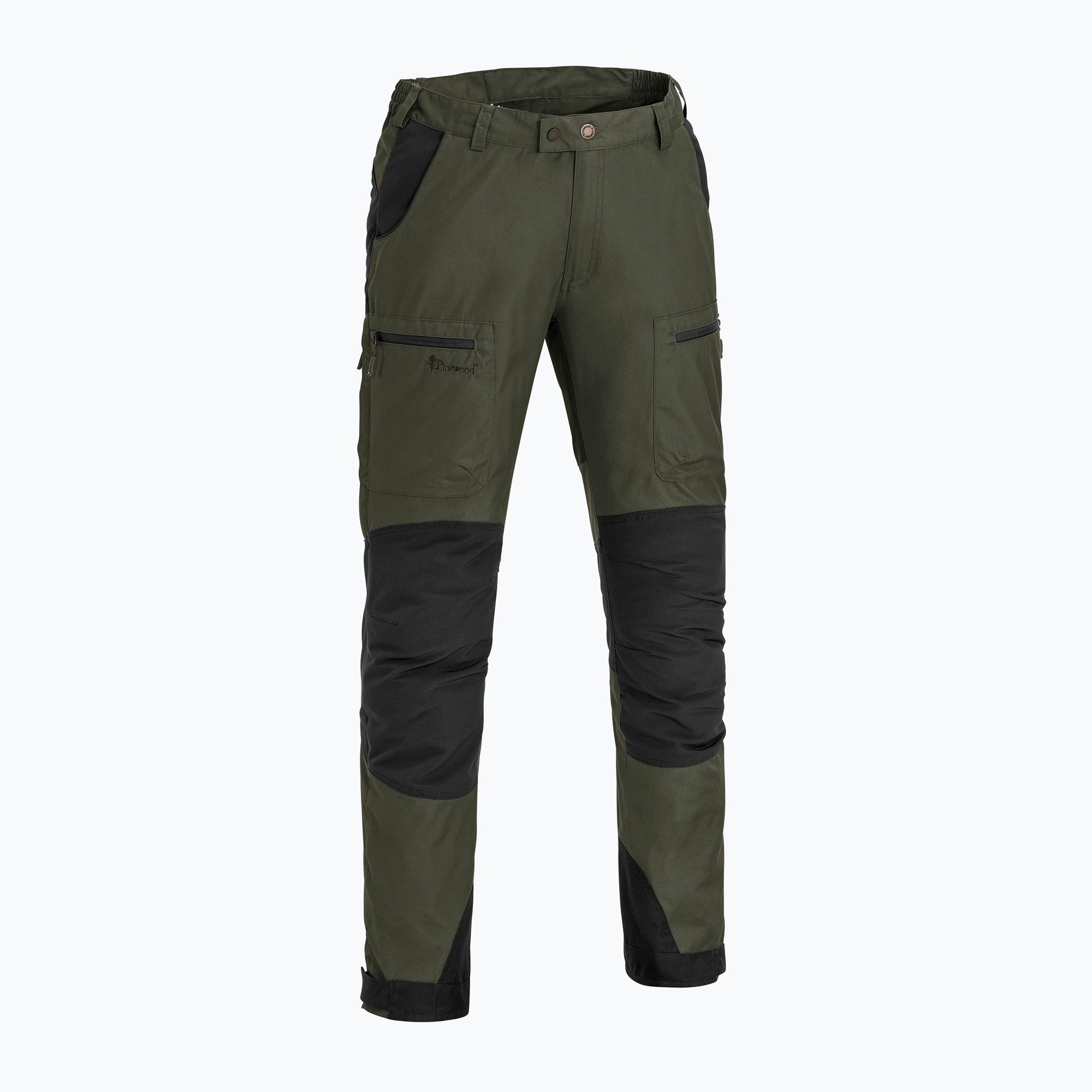 Spodnie trekkingowe męskie Pinewood Caribou TC mossgreen/black 