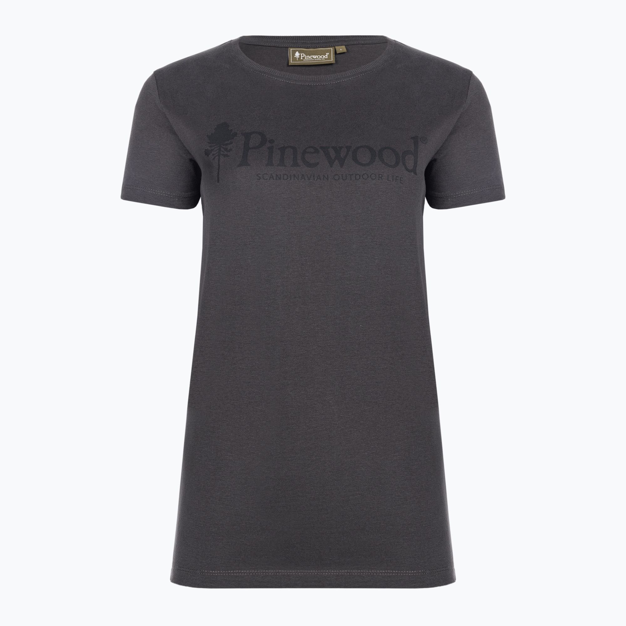 Koszulka damska Pinewood Outdoor Life dark anthracite 