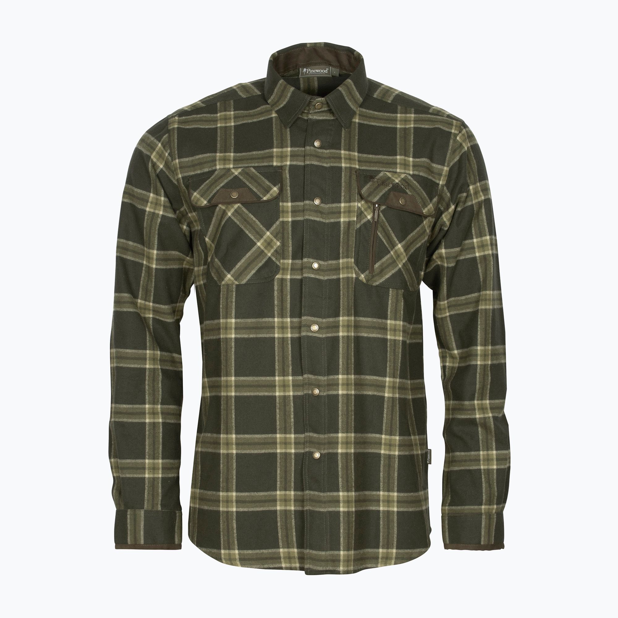 Koszula męska Pinewood Prestwick Exclusive d.green/green 