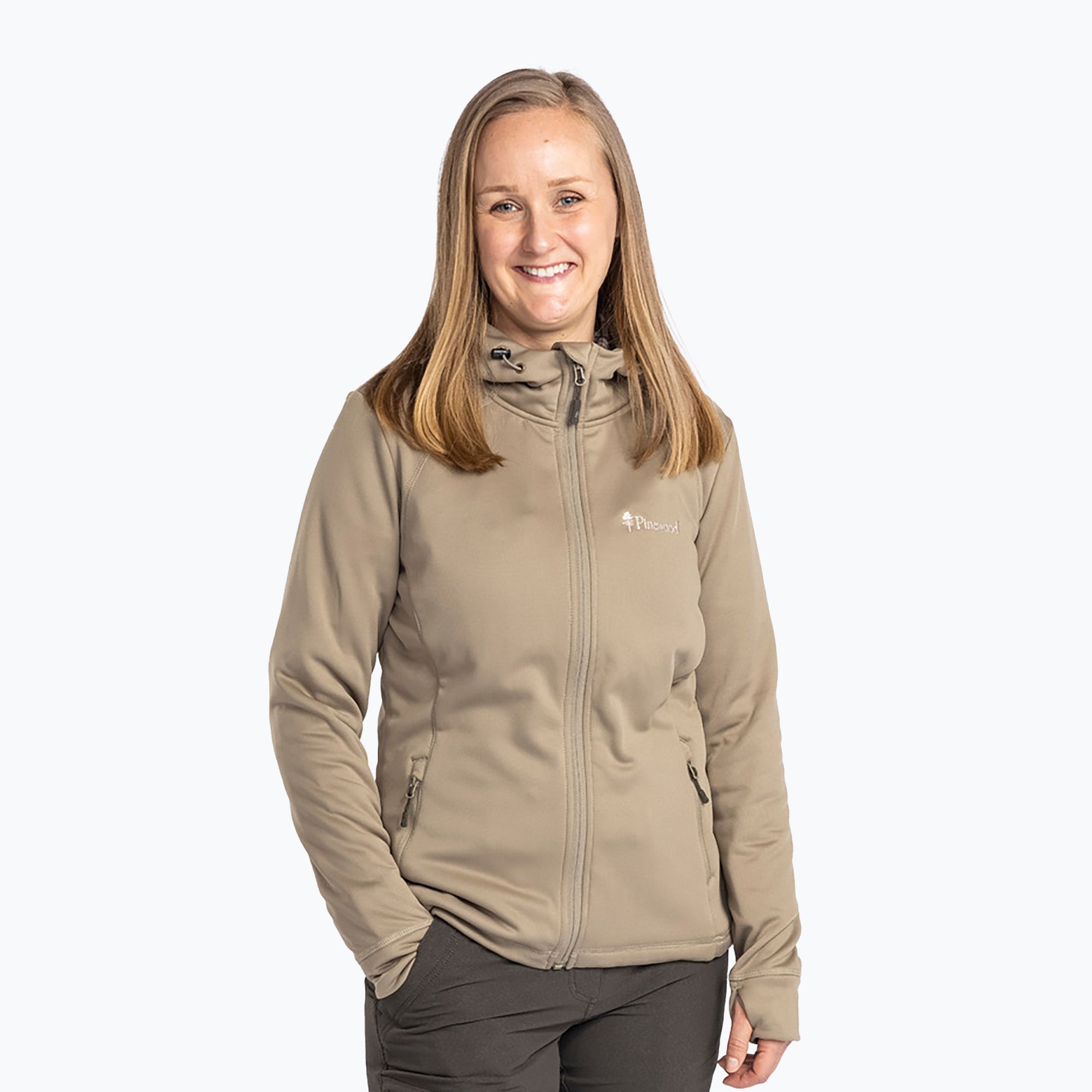 Bluza damska Pinewood Finnveden Hoodie mid khaki 