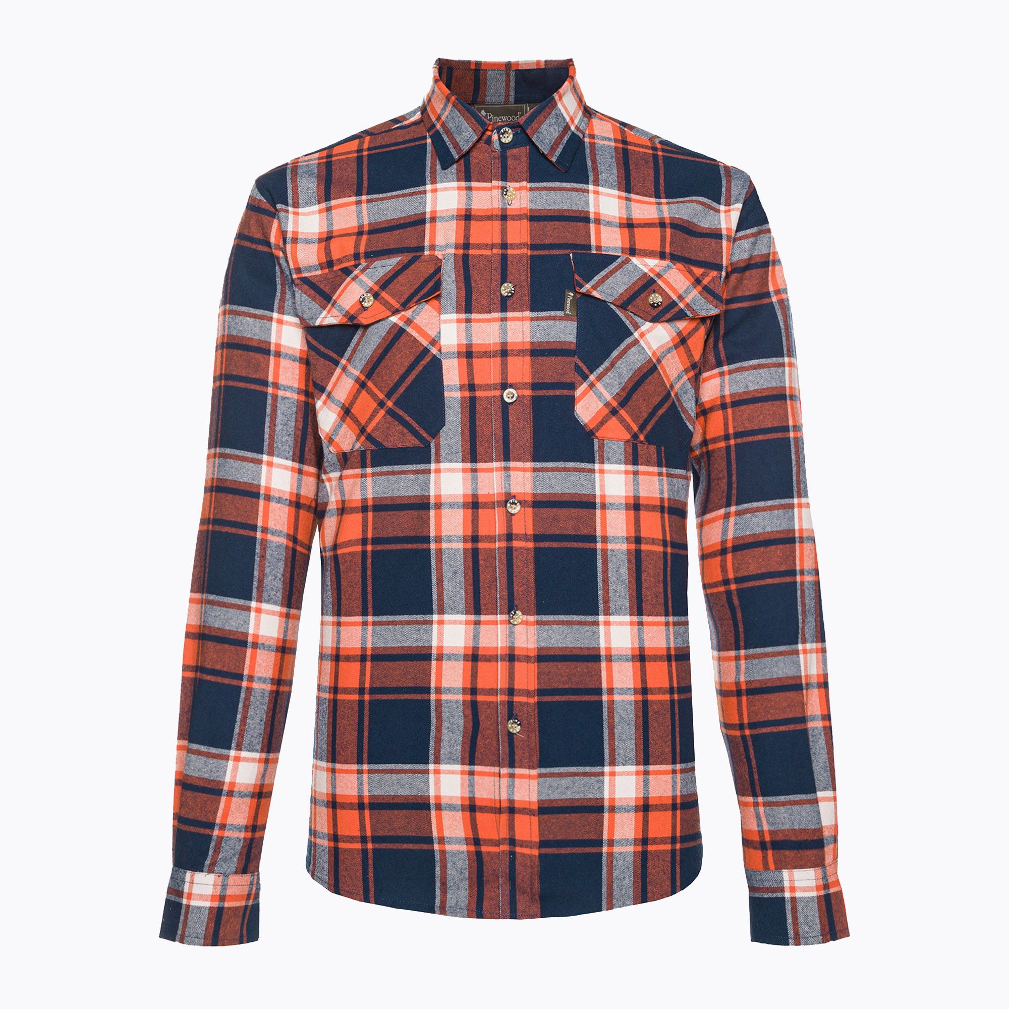 Koszula męska Pinewood Härjedalen navy/orange 
